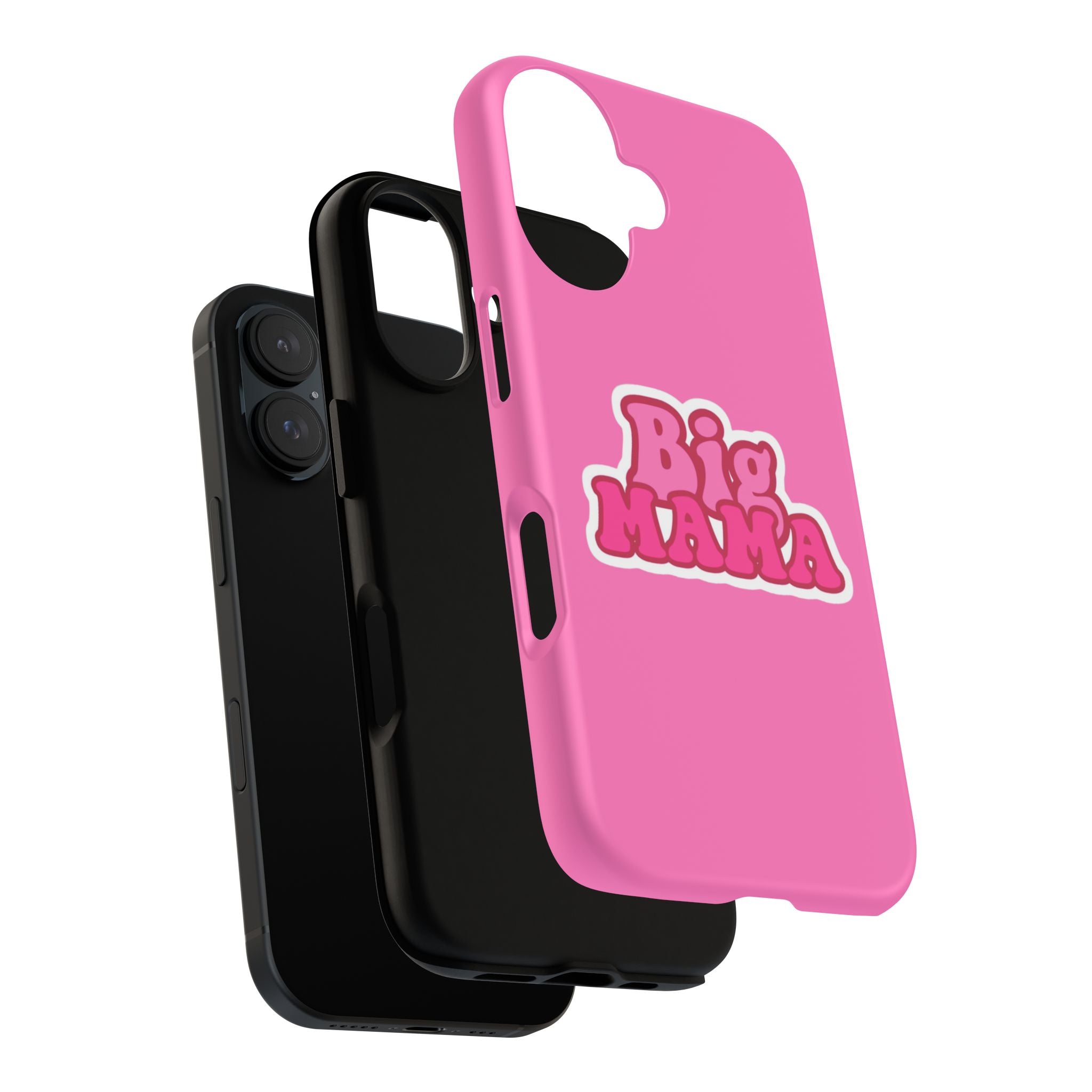 Big Mama Phone Case - Cute Pink Tough Case for Moms, Fun Gift for Mother's Day, Stylish Phone Cover, Unique Smartphone Accessory
