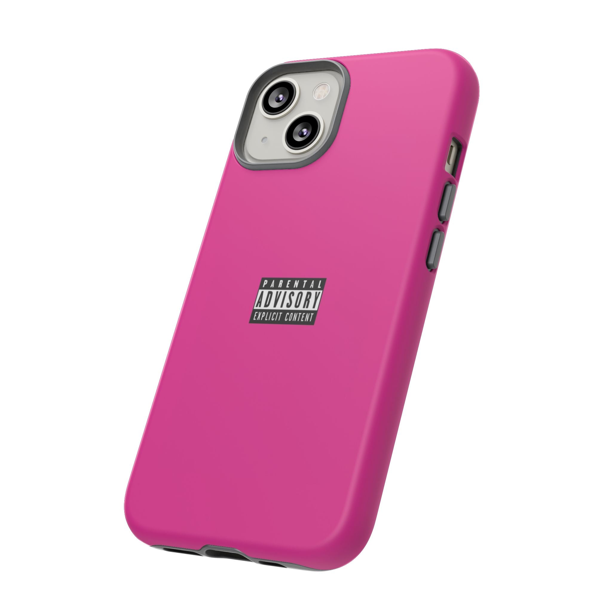 Bold Phone Case, Parental Advisory Phone C'over, Trendy Tech Accessory, Unique Gift for Teens, Vibrant Phone Protection