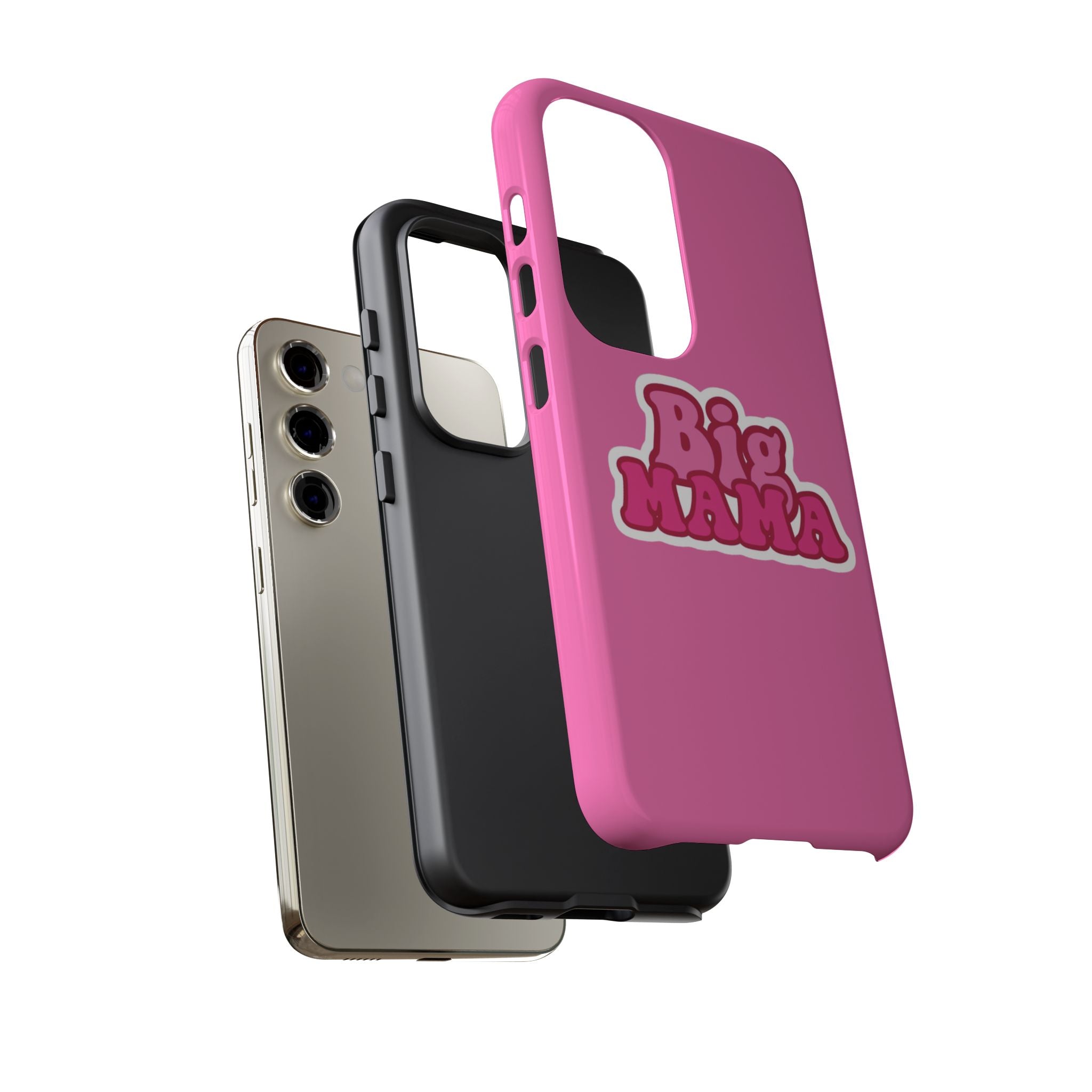 Big Mama Phone Case - Cute Pink Tough Case for Moms, Fun Gift for Mother's Day, Stylish Phone Cover, Unique Smartphone Accessory