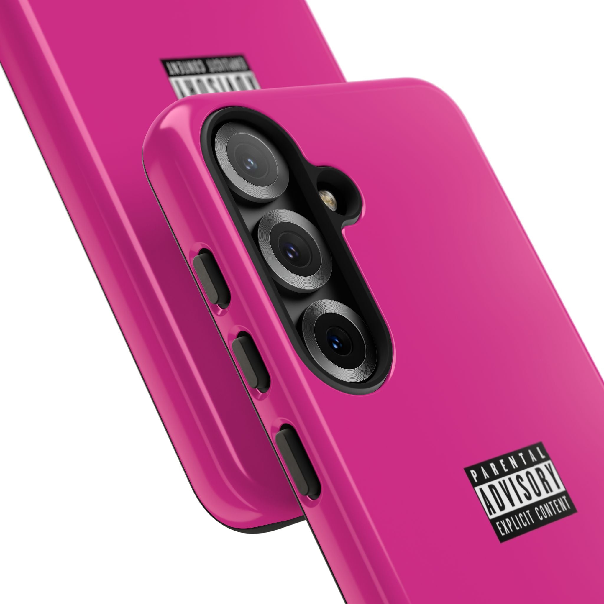 Bold Phone Case, Parental Advisory Phone C'over, Trendy Tech Accessory, Unique Gift for Teens, Vibrant Phone Protection