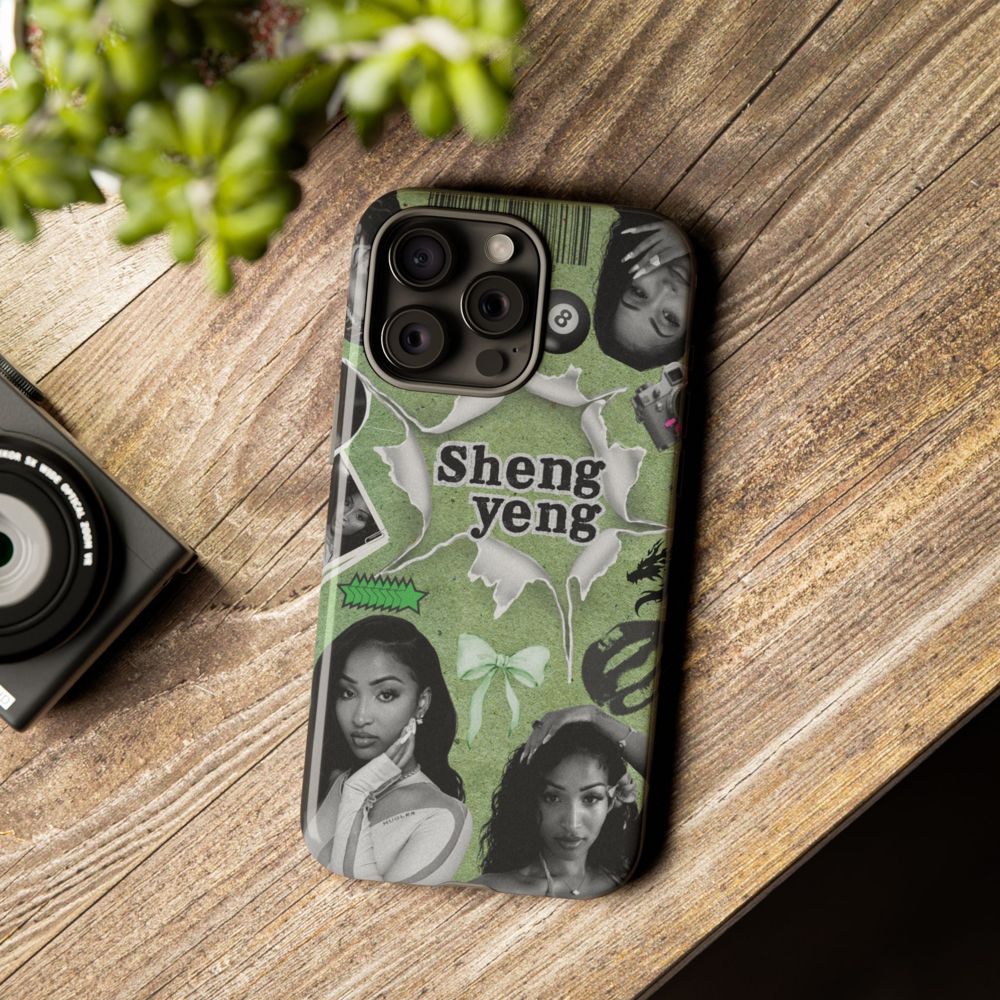 Trendy Phone Case with Unique Black and Green Design, Artistic Phone Cover, Customizable Phone Shell, Vintage Style Case, Gift for [...]