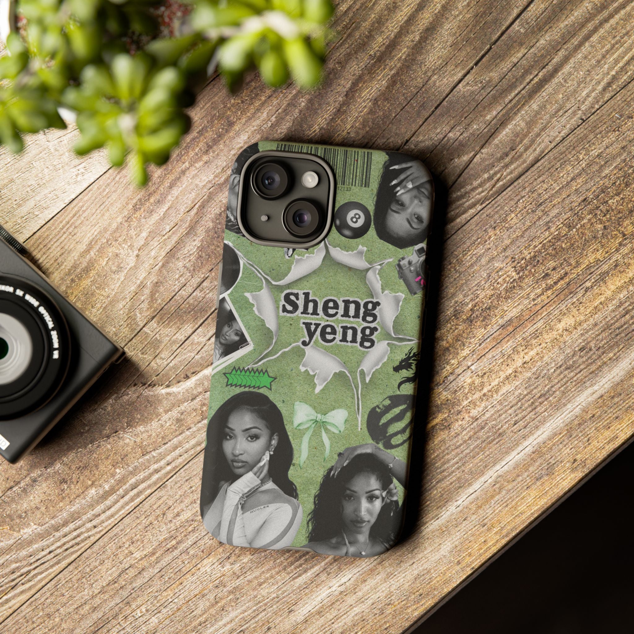 Trendy Phone Case with Unique Black and Green Design, Artistic Phone Cover, Customizable Phone Shell, Vintage Style Case, Gift for [...]