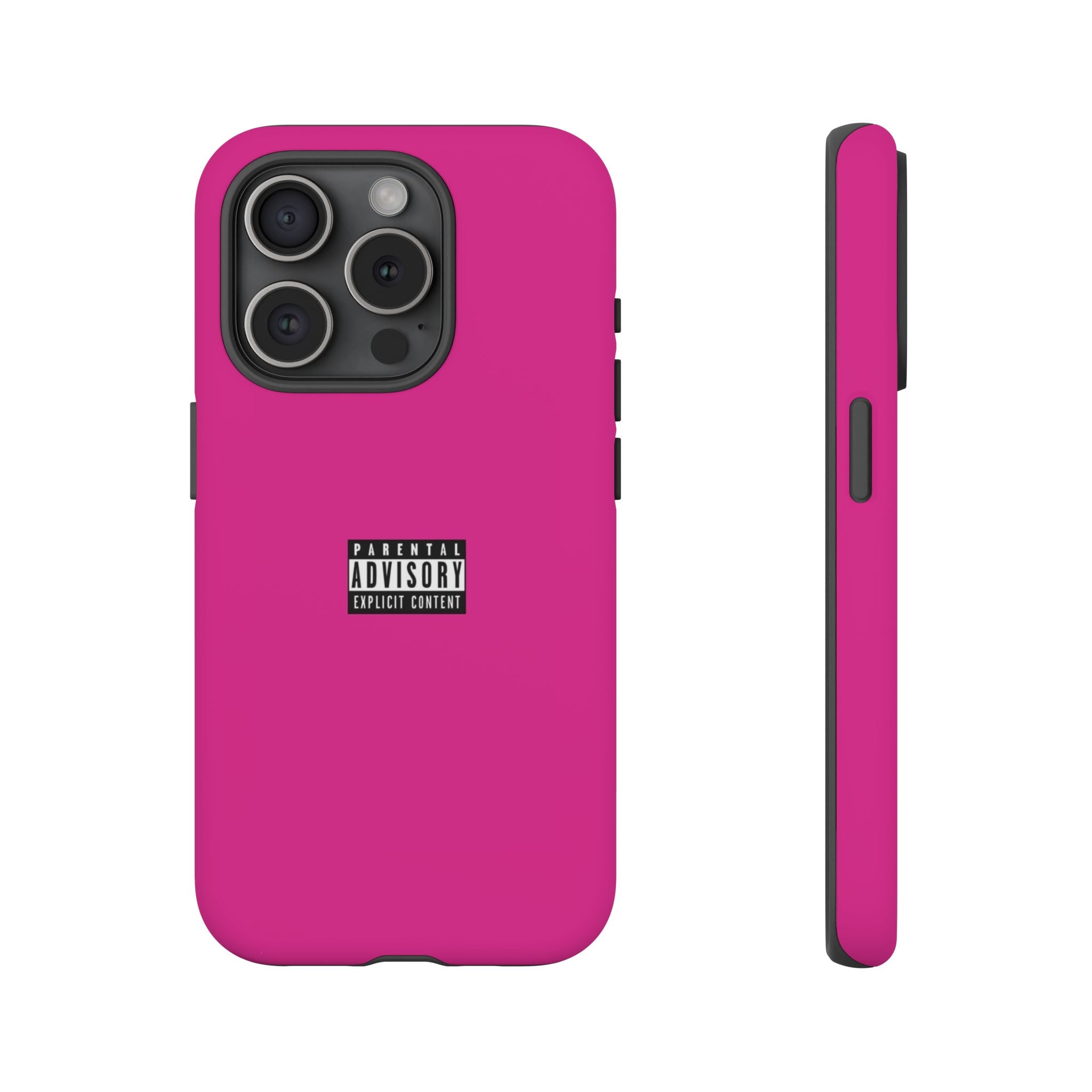 Bold Phone Case, Parental Advisory Phone C'over, Trendy Tech Accessory, Unique Gift for Teens, Vibrant Phone Protection