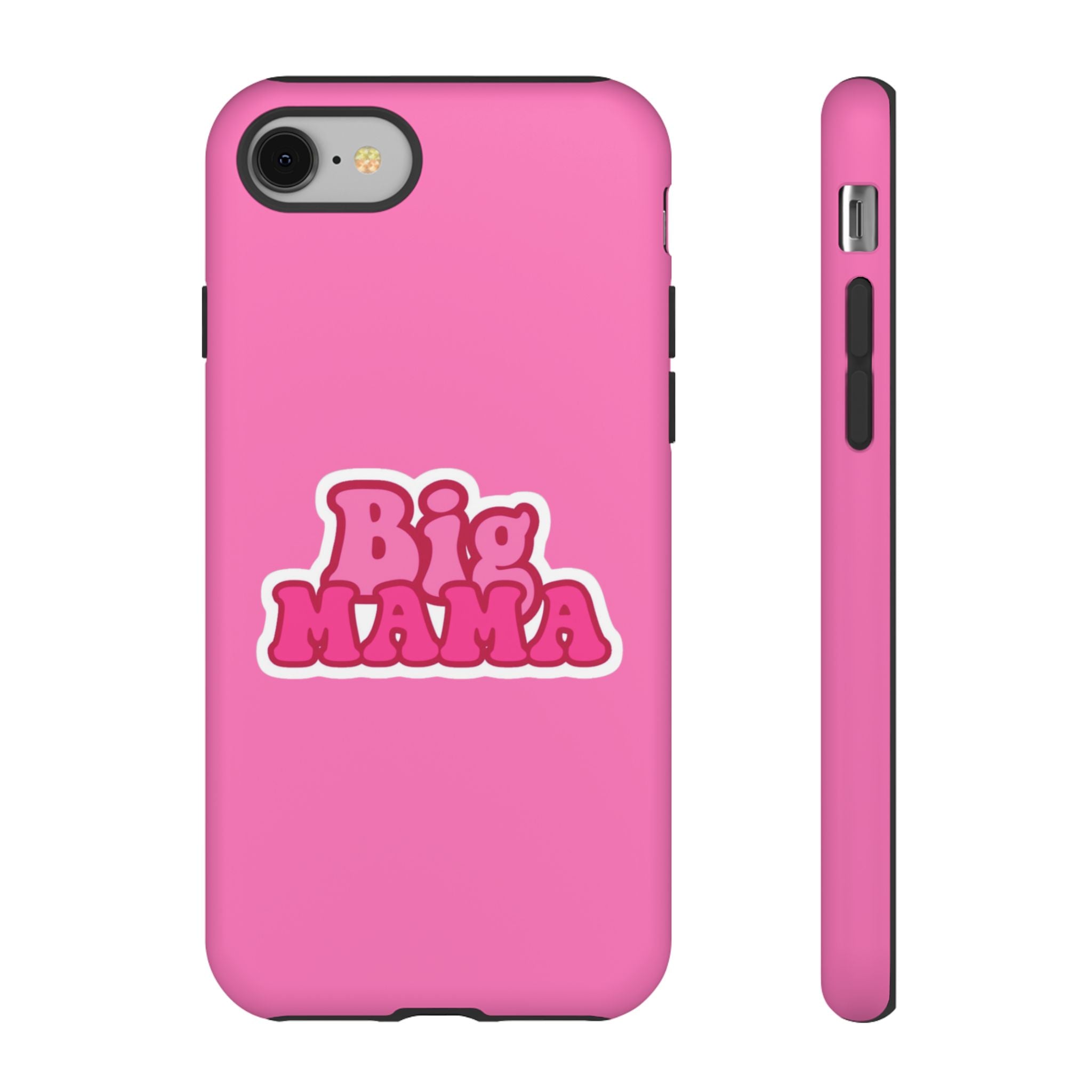 Big Mama Phone Case - Cute Pink Tough Case for Moms, Fun Gift for Mother's Day, Stylish Phone Cover, Unique Smartphone Accessory