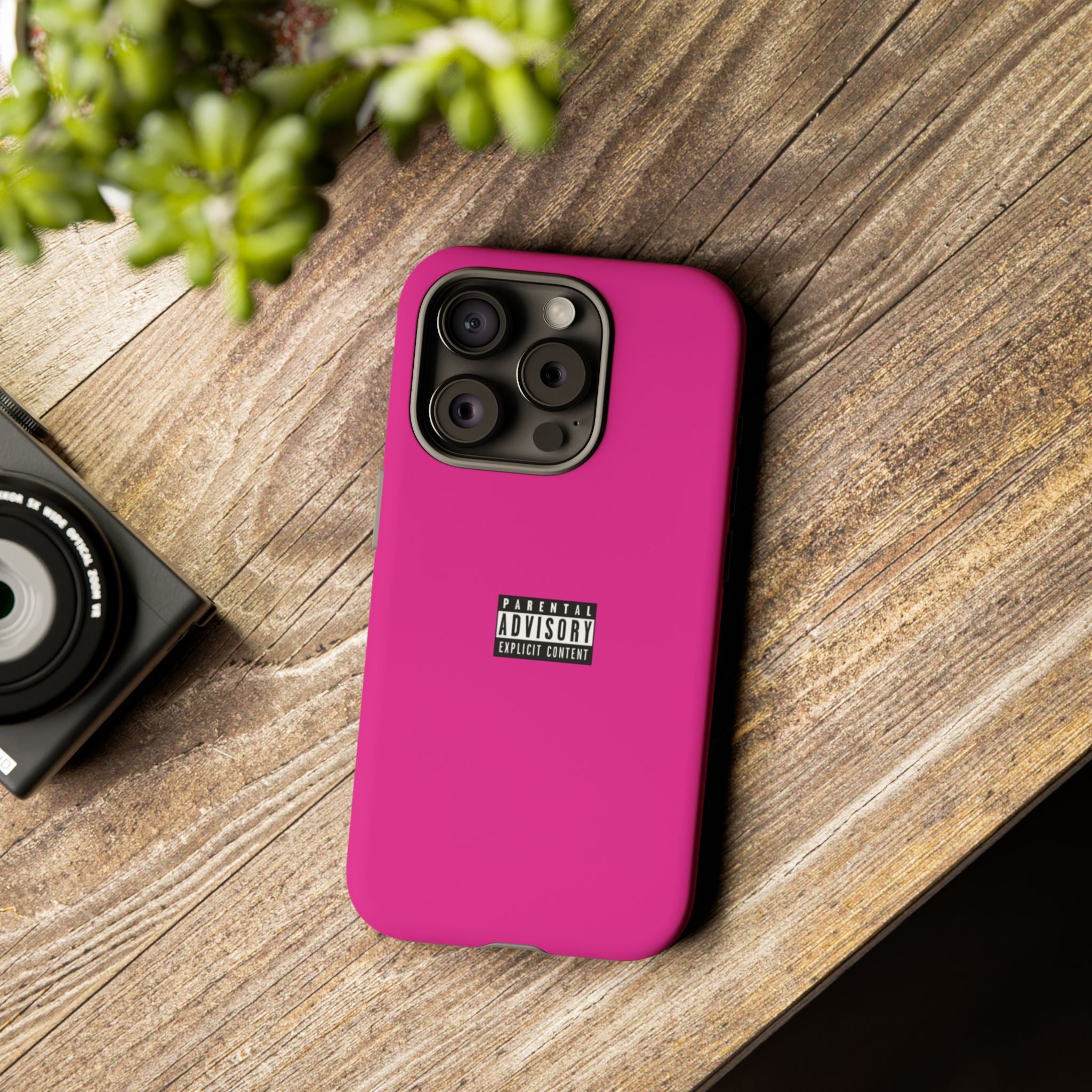 Bold Phone Case, Parental Advisory Phone C'over, Trendy Tech Accessory, Unique Gift for Teens, Vibrant Phone Protection