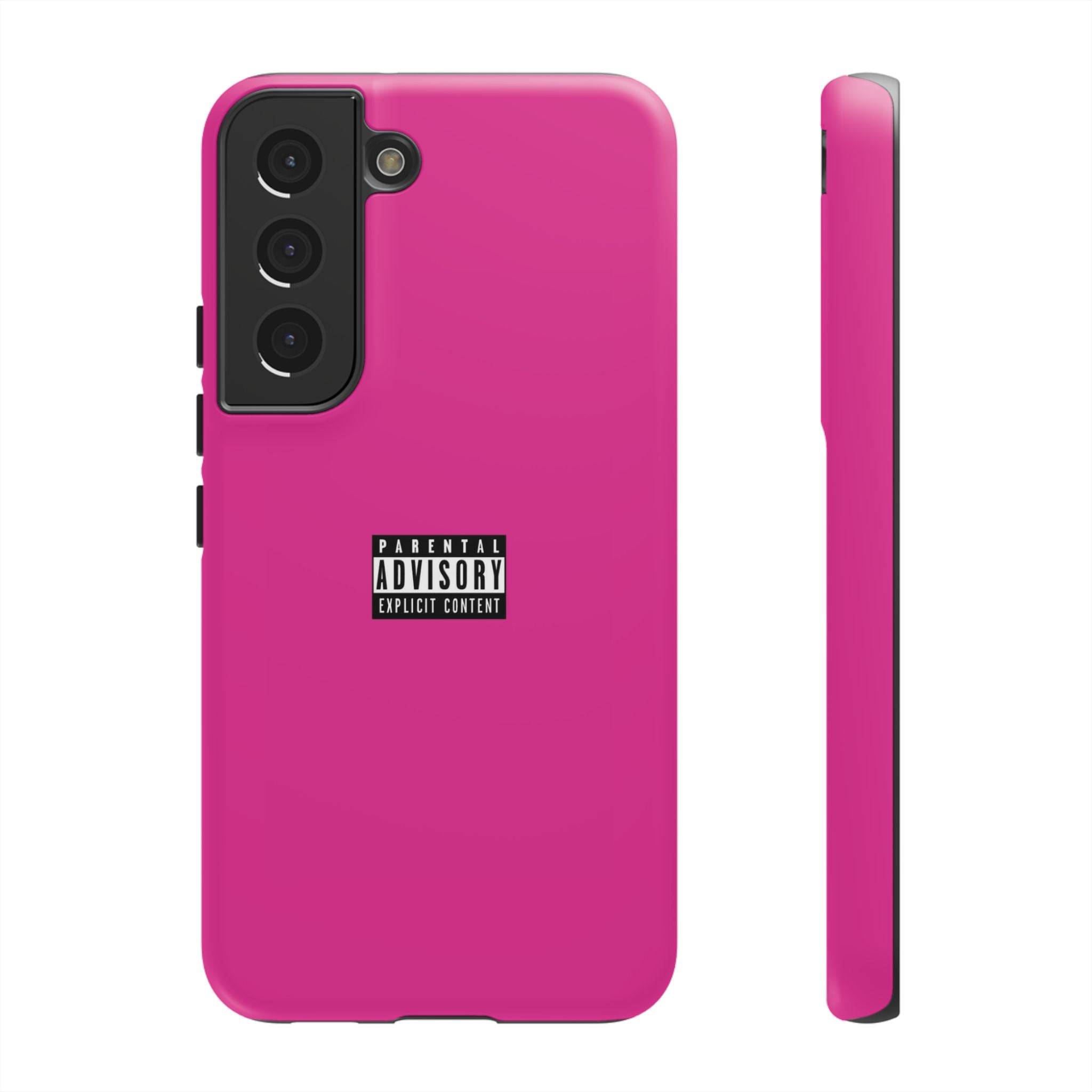 Bold Phone Case, Parental Advisory Phone C'over, Trendy Tech Accessory, Unique Gift for Teens, Vibrant Phone Protection