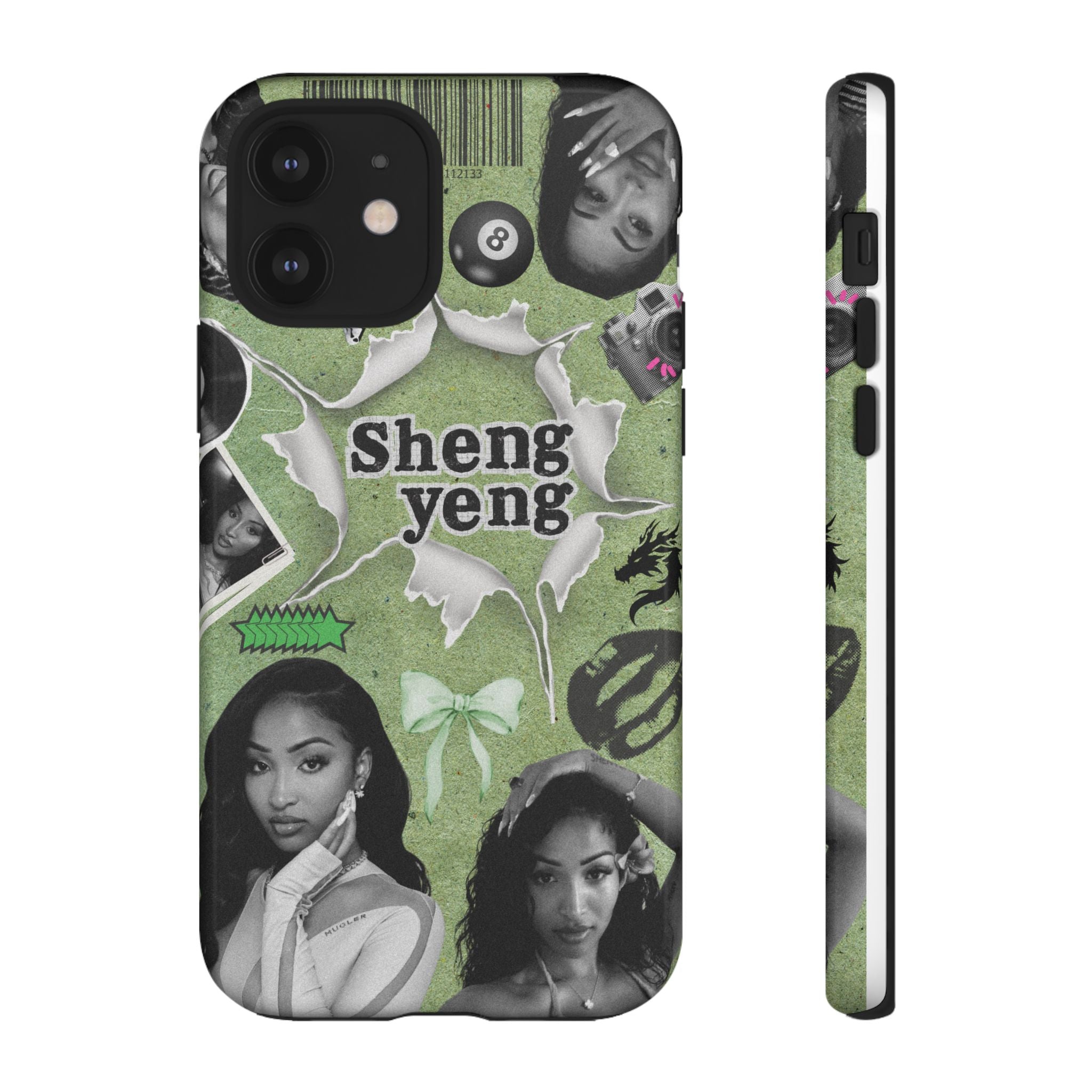 Trendy Phone Case with Unique Black and Green Design, Artistic Phone Cover, Customizable Phone Shell, Vintage Style Case, Gift for [...]