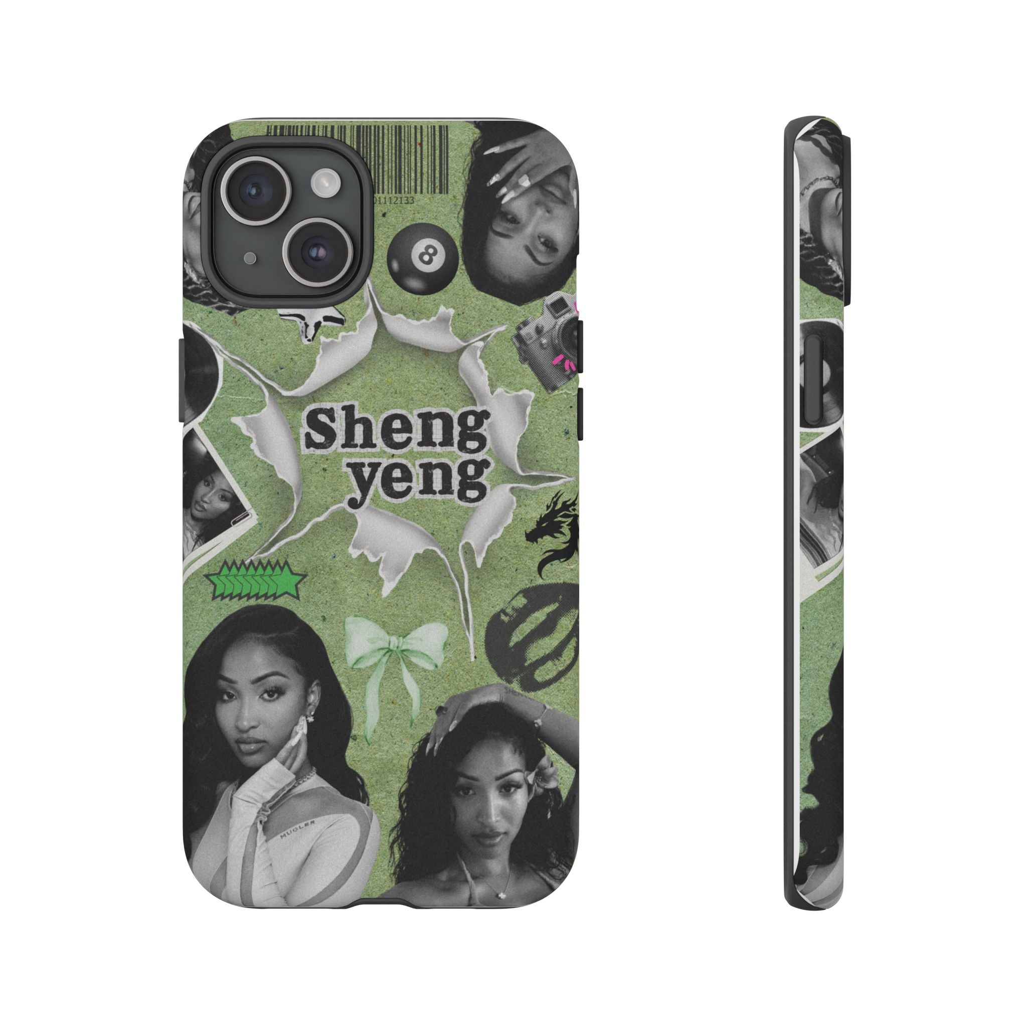 Trendy Phone Case with Unique Black and Green Design, Artistic Phone Cover, Customizable Phone Shell, Vintage Style Case, Gift for [...]