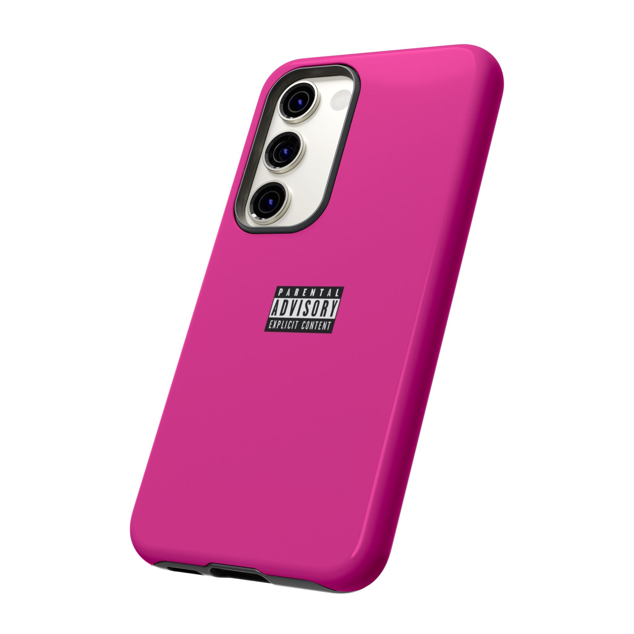 Bold Phone Case, Parental Advisory Phone C'over, Trendy Tech Accessory, Unique Gift for Teens, Vibrant Phone Protection