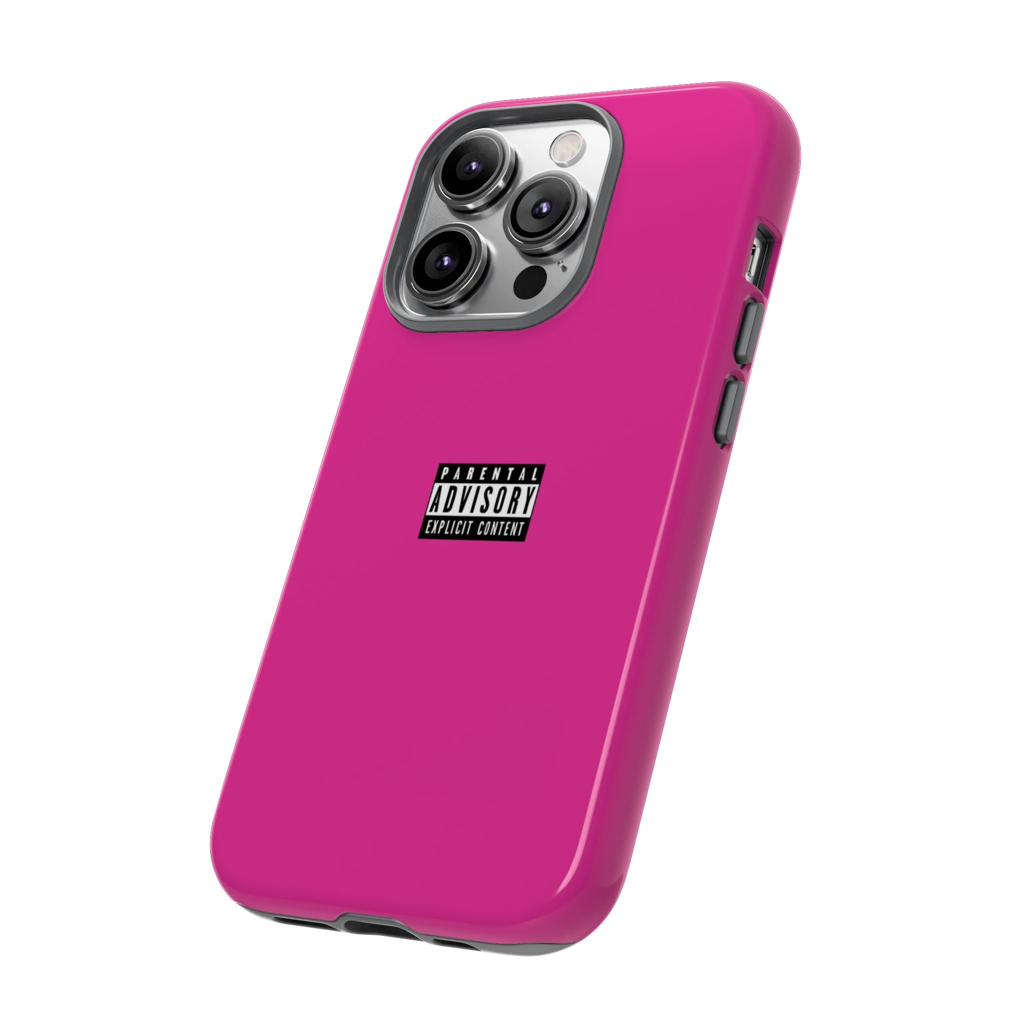 Bold Phone Case, Parental Advisory Phone C'over, Trendy Tech Accessory, Unique Gift for Teens, Vibrant Phone Protection