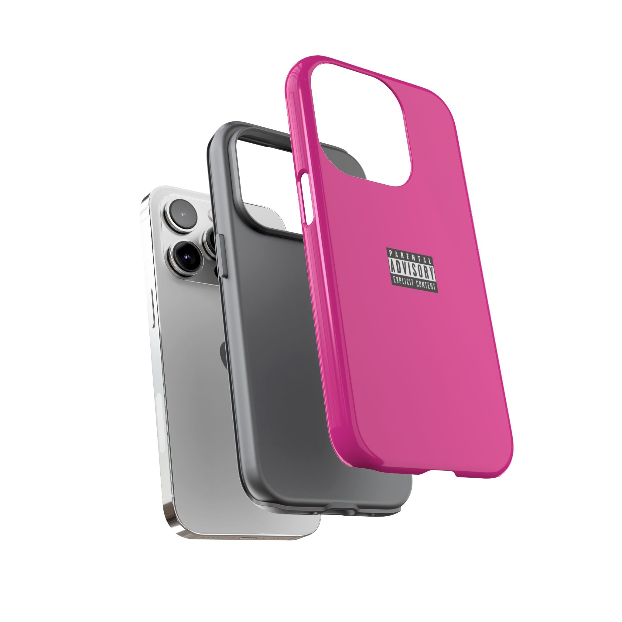 Bold Phone Case, Parental Advisory Phone C'over, Trendy Tech Accessory, Unique Gift for Teens, Vibrant Phone Protection