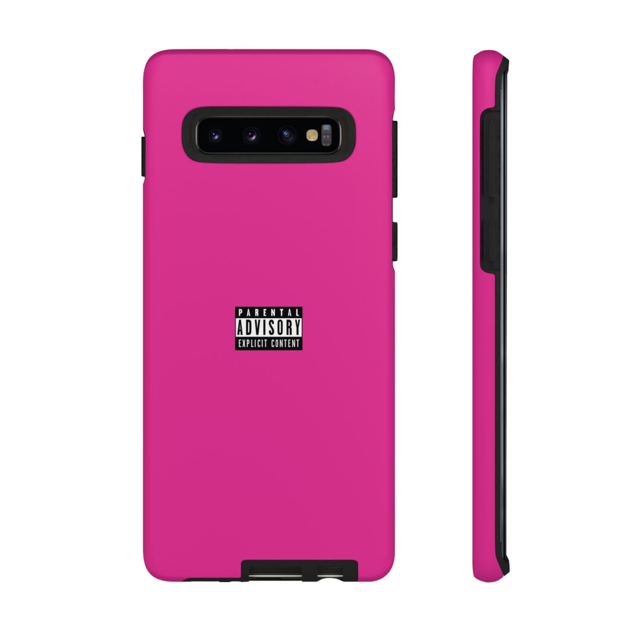 Bold Phone Case, Parental Advisory Phone C'over, Trendy Tech Accessory, Unique Gift for Teens, Vibrant Phone Protection