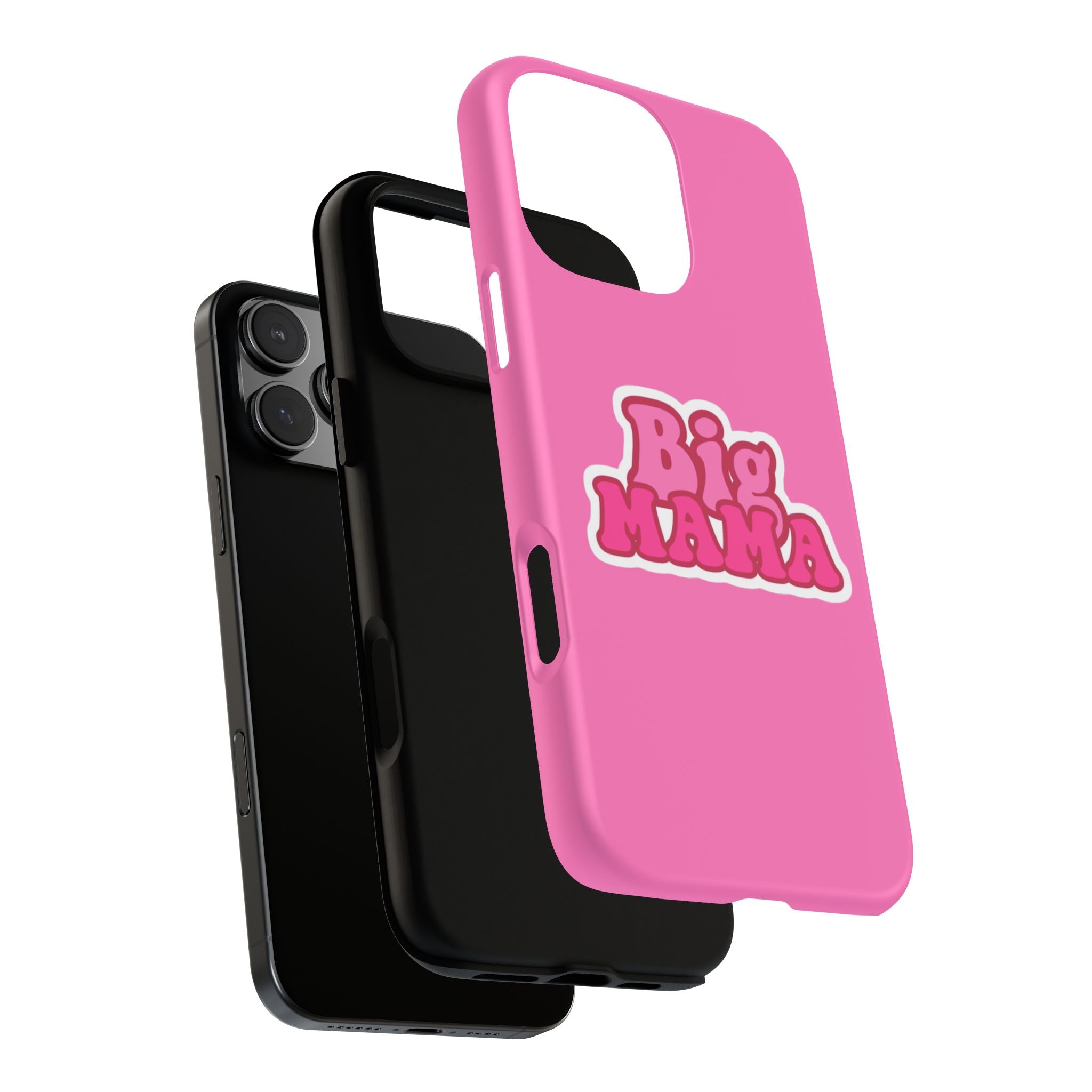Big Mama Phone Case - Cute Pink Tough Case for Moms, Fun Gift for Mother's Day, Stylish Phone Cover, Unique Smartphone Accessory