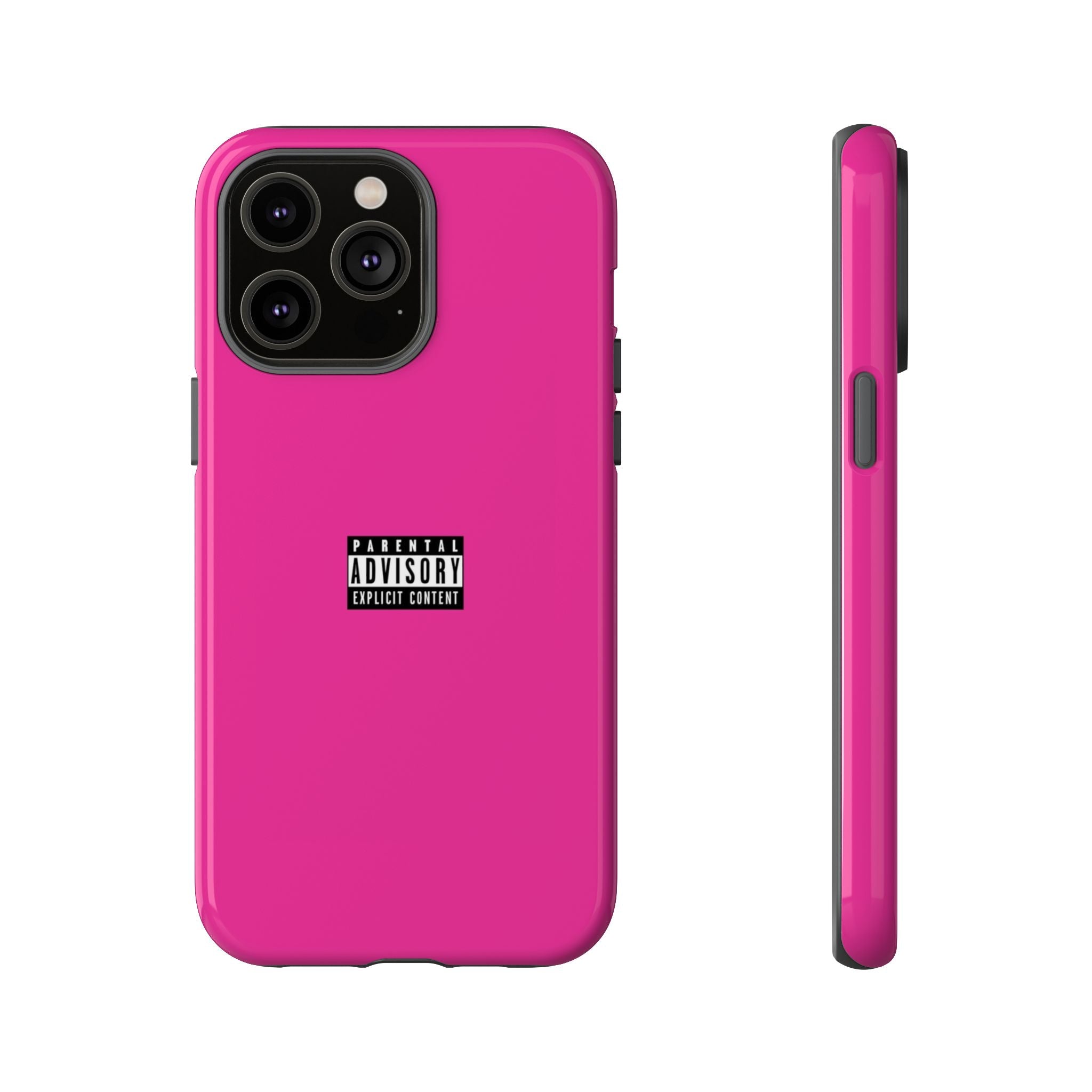 Bold Phone Case, Parental Advisory Phone C'over, Trendy Tech Accessory, Unique Gift for Teens, Vibrant Phone Protection