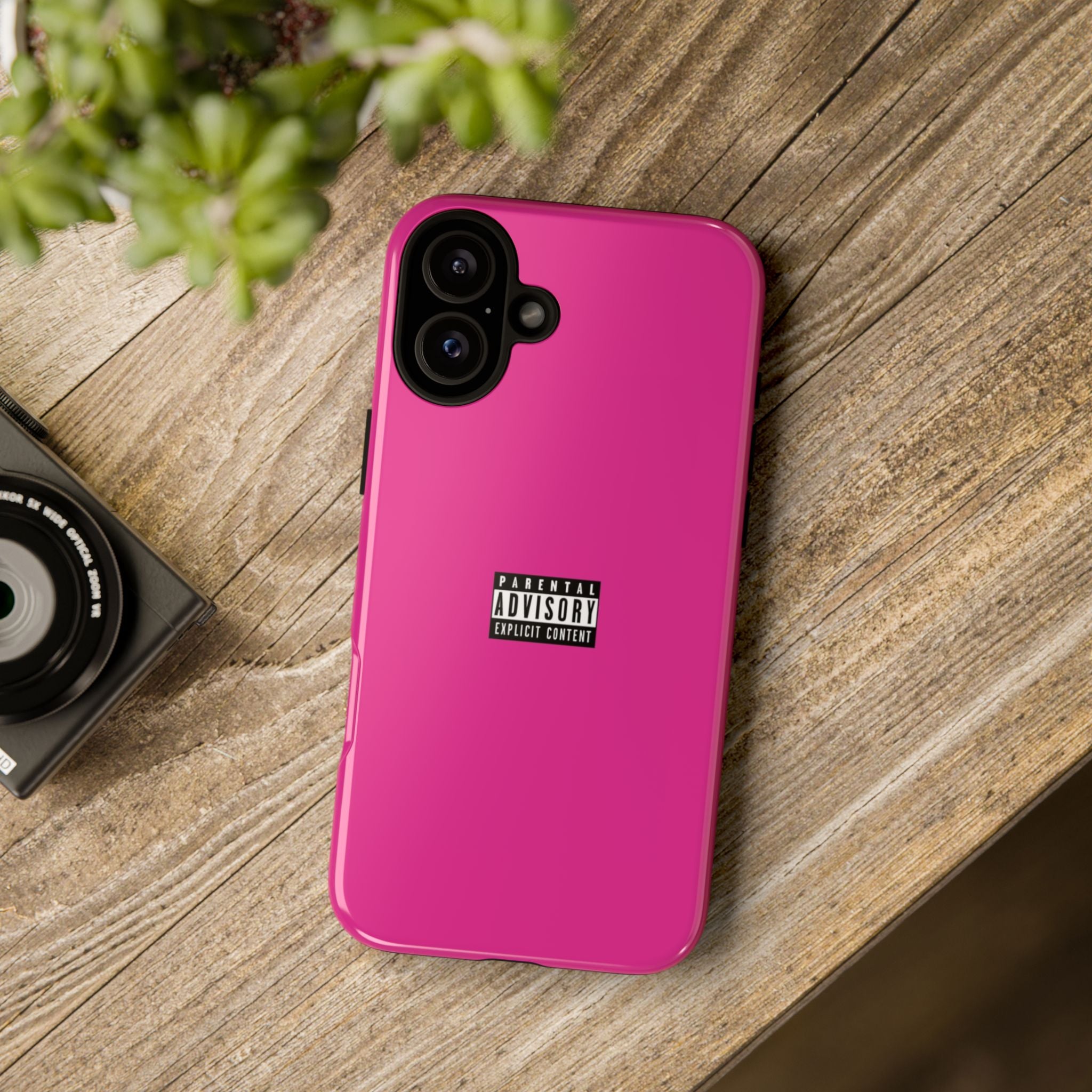 Bold Phone Case, Parental Advisory Phone C'over, Trendy Tech Accessory, Unique Gift for Teens, Vibrant Phone Protection