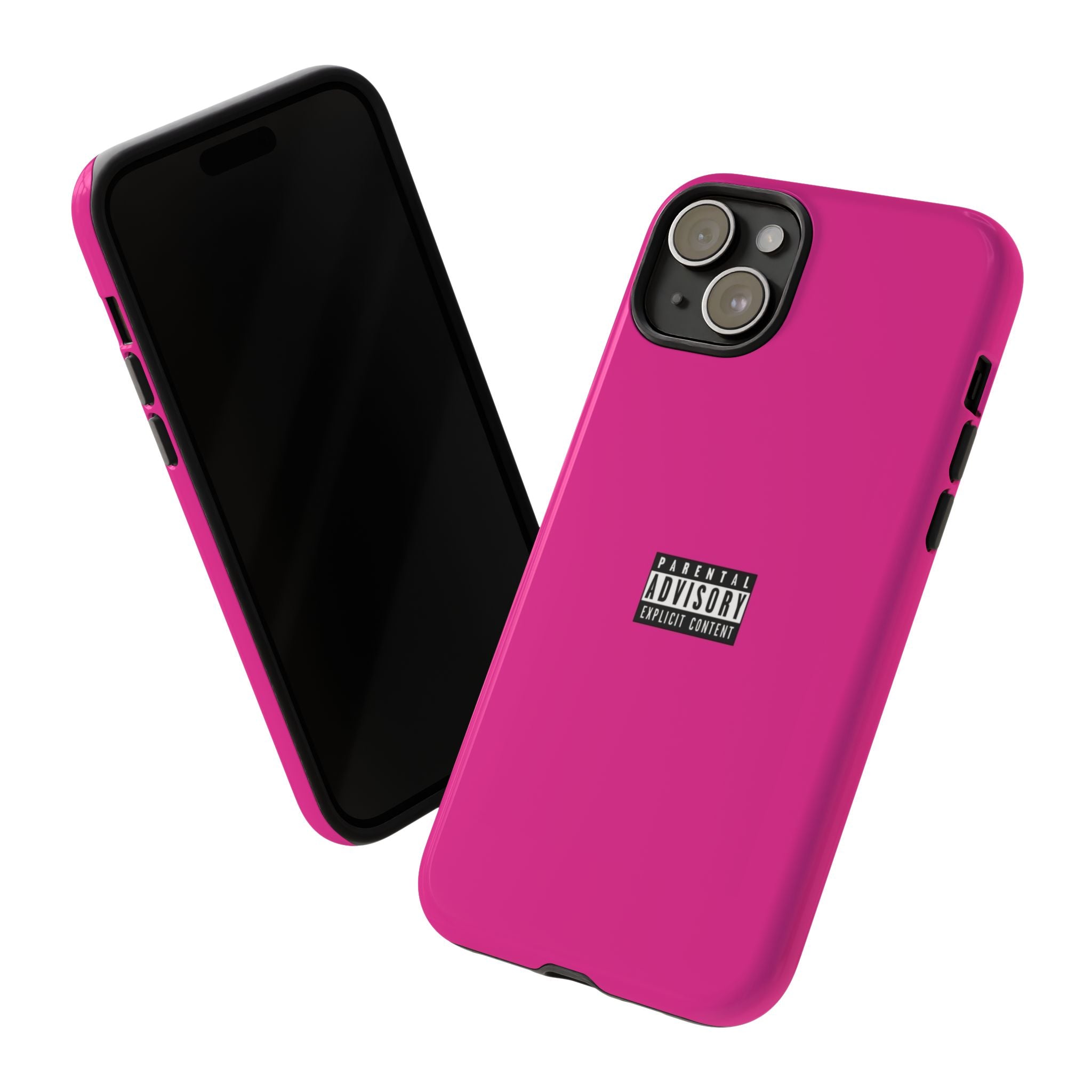 Bold Phone Case, Parental Advisory Phone C'over, Trendy Tech Accessory, Unique Gift for Teens, Vibrant Phone Protection