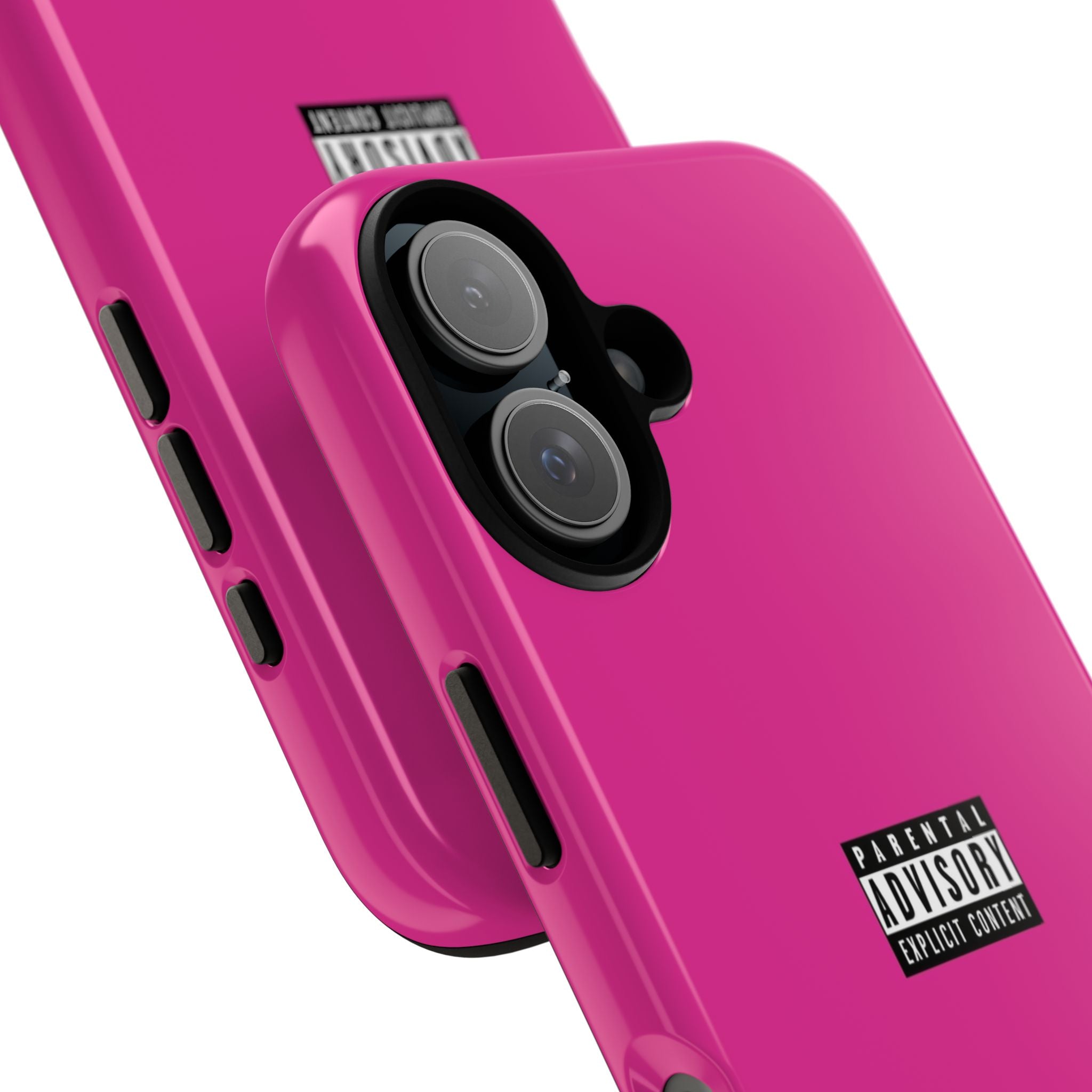Bold Phone Case, Parental Advisory Phone C'over, Trendy Tech Accessory, Unique Gift for Teens, Vibrant Phone Protection
