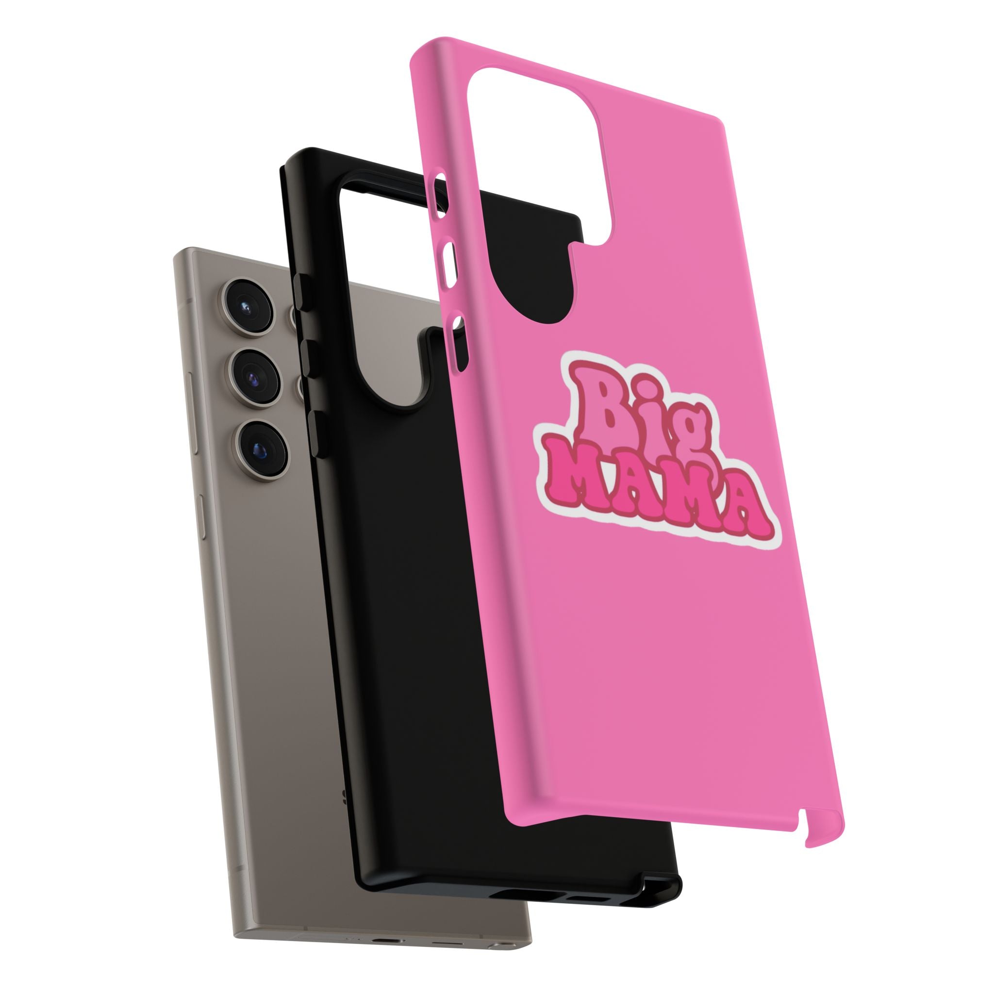 Big Mama Phone Case - Cute Pink Tough Case for Moms, Fun Gift for Mother's Day, Stylish Phone Cover, Unique Smartphone Accessory