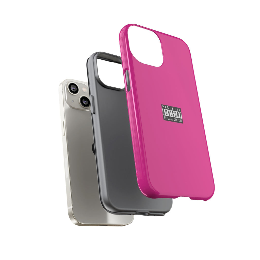 Bold Phone Case, Parental Advisory Phone C'over, Trendy Tech Accessory, Unique Gift for Teens, Vibrant Phone Protection