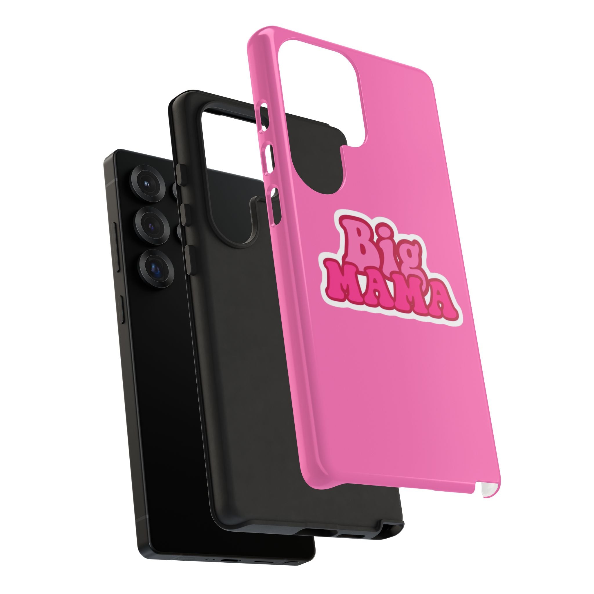 Big Mama Phone Case - Cute Pink Tough Case for Moms, Fun Gift for Mother's Day, Stylish Phone Cover, Unique Smartphone Accessory
