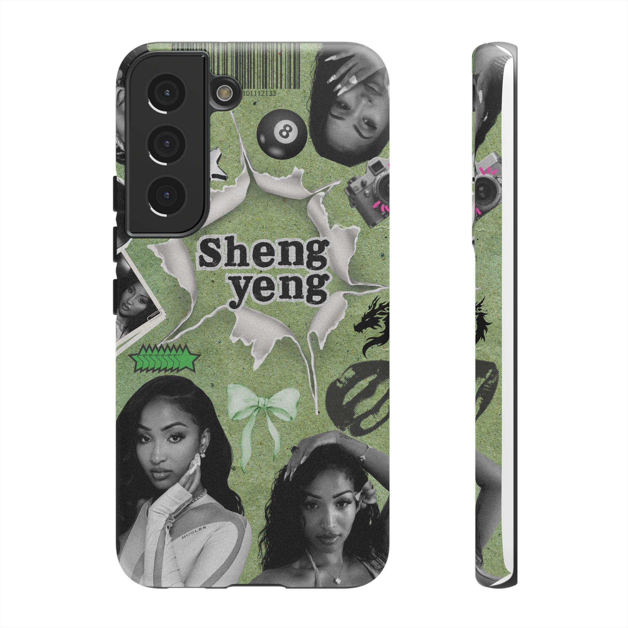 Trendy Phone Case with Unique Black and Green Design, Artistic Phone Cover, Customizable Phone Shell, Vintage Style Case, Gift for [...]