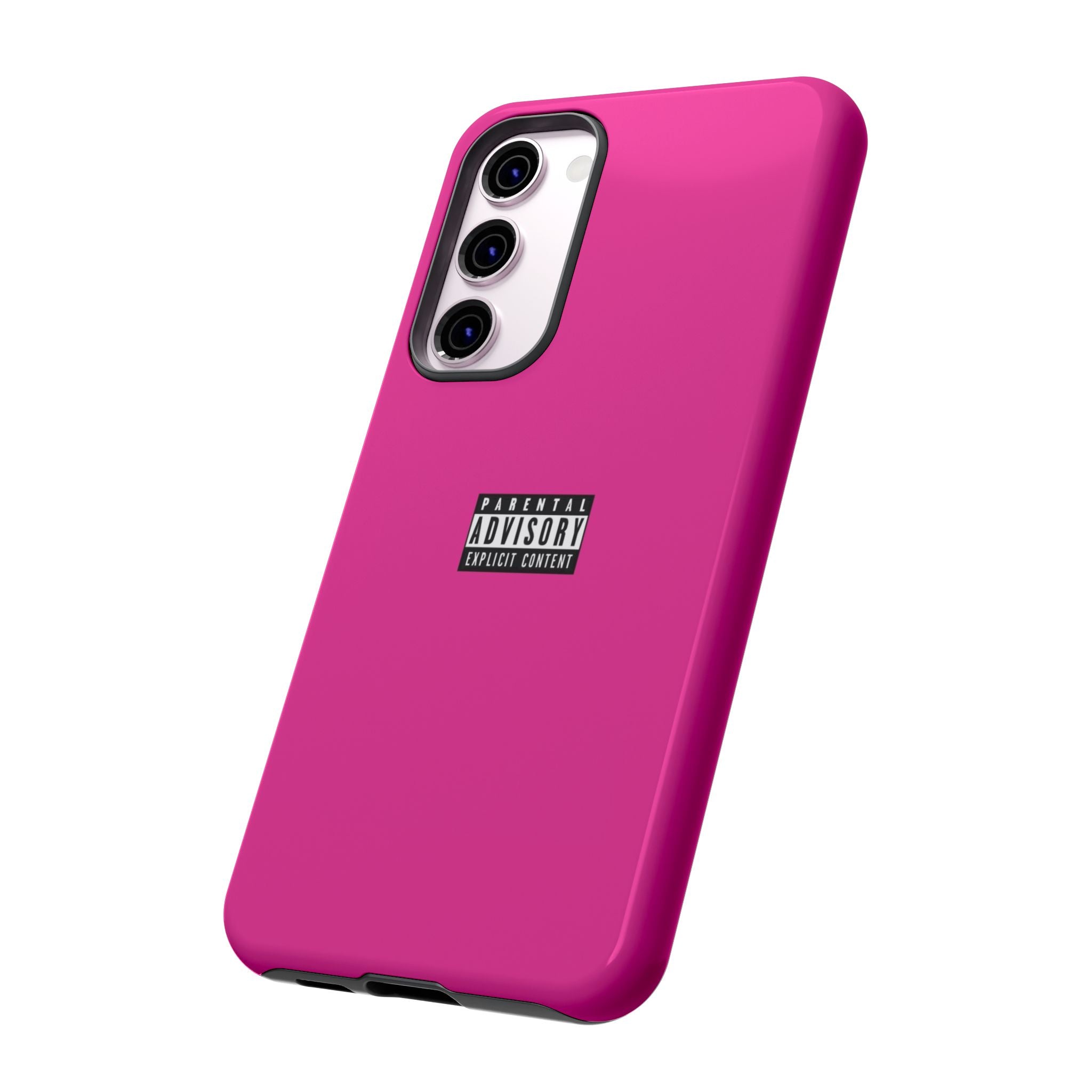 Bold Phone Case, Parental Advisory Phone C'over, Trendy Tech Accessory, Unique Gift for Teens, Vibrant Phone Protection