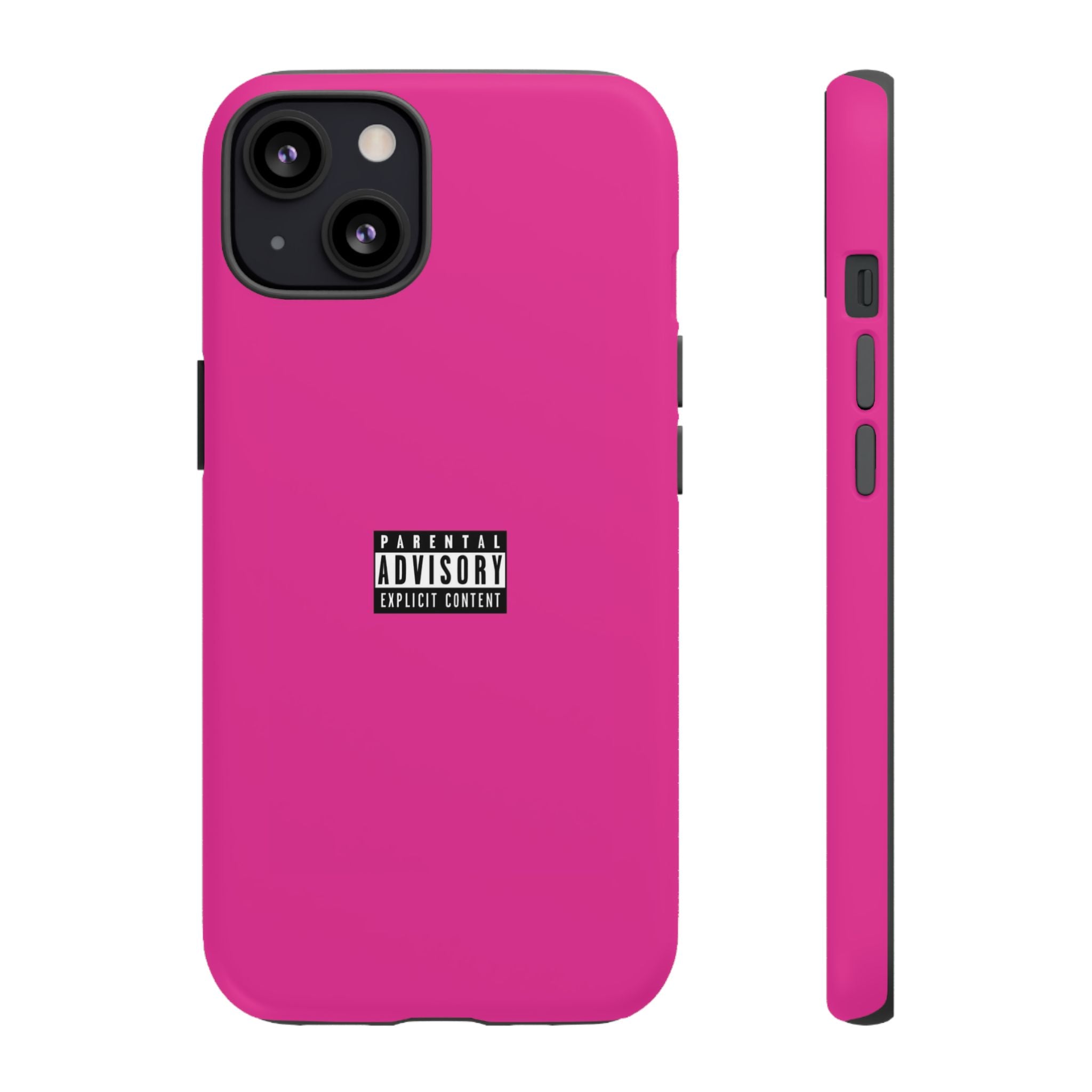 Bold Phone Case, Parental Advisory Phone C'over, Trendy Tech Accessory, Unique Gift for Teens, Vibrant Phone Protection