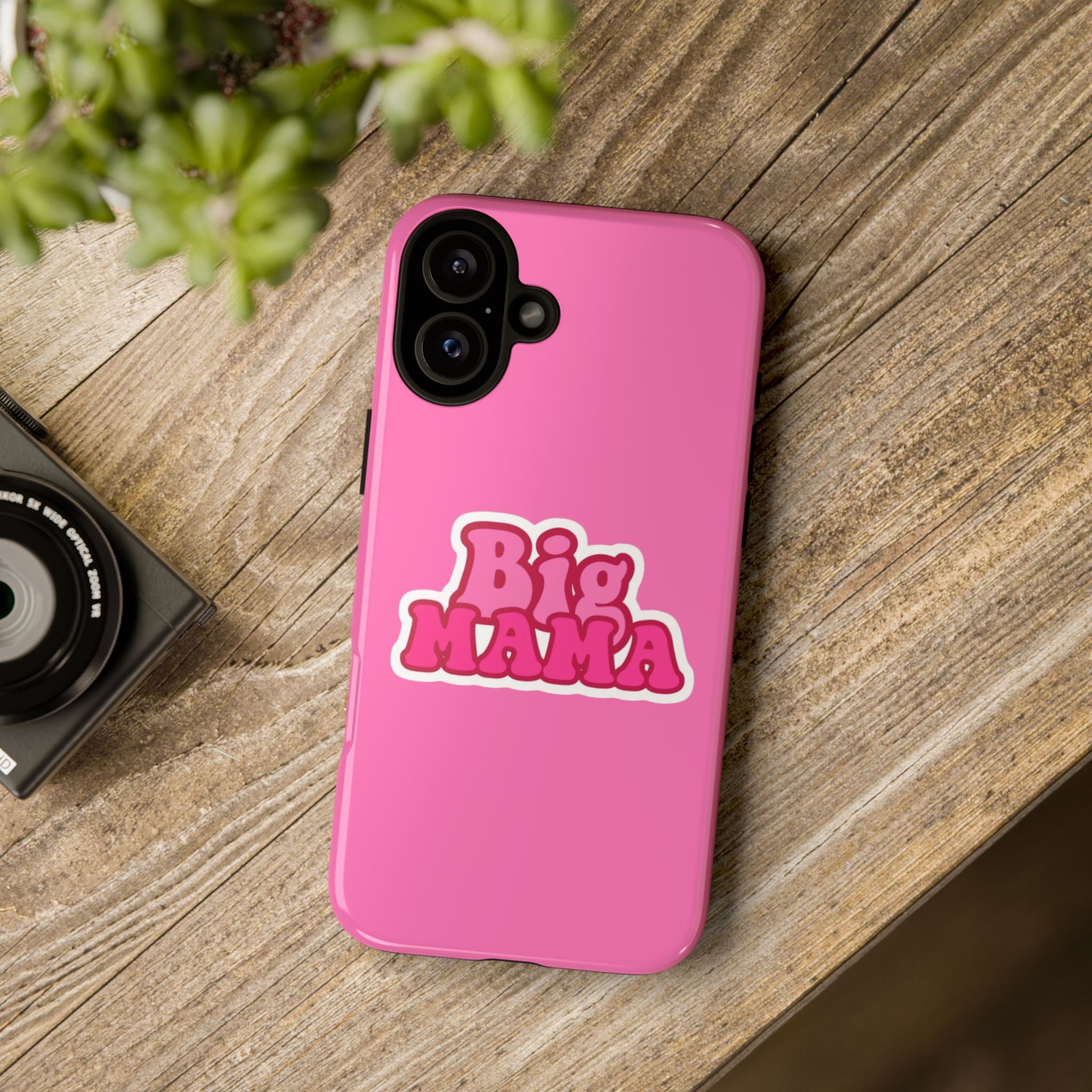 Big Mama Phone Case - Cute Pink Tough Case for Moms, Fun Gift for Mother's Day, Stylish Phone Cover, Unique Smartphone Accessory