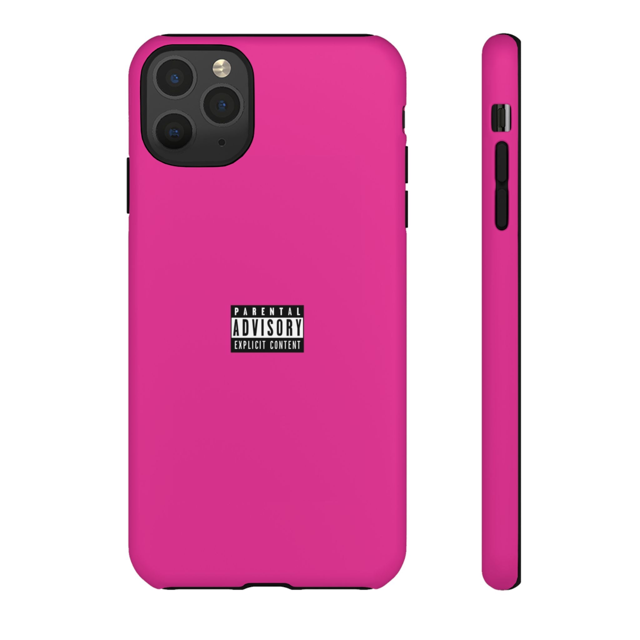 Bold Phone Case, Parental Advisory Phone C'over, Trendy Tech Accessory, Unique Gift for Teens, Vibrant Phone Protection