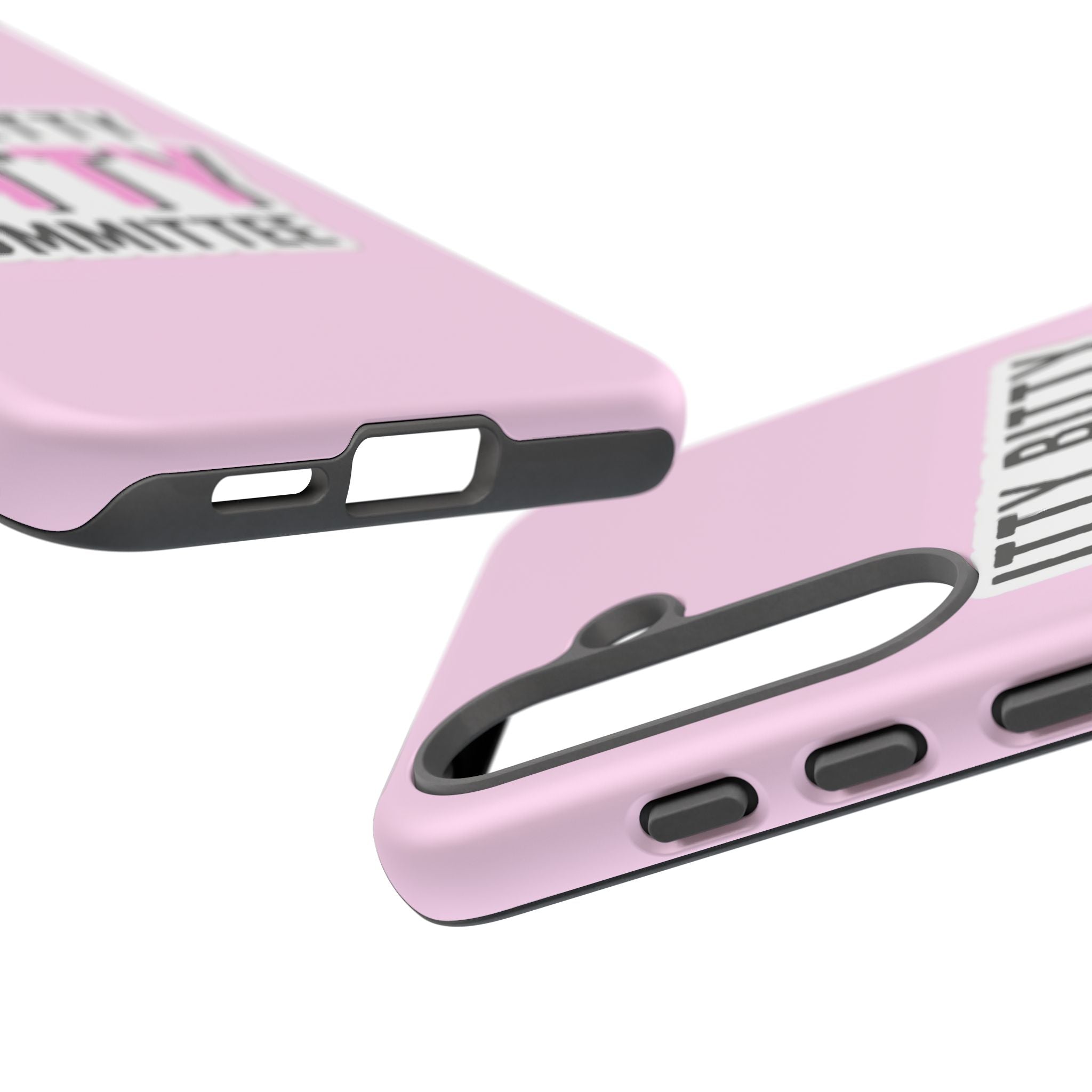 Pink Phone Case with Itty Bitty Titty Committee Design, Funny Phone Cover, Gift for Her, Cute Cellphone Case, Quirky Accessory