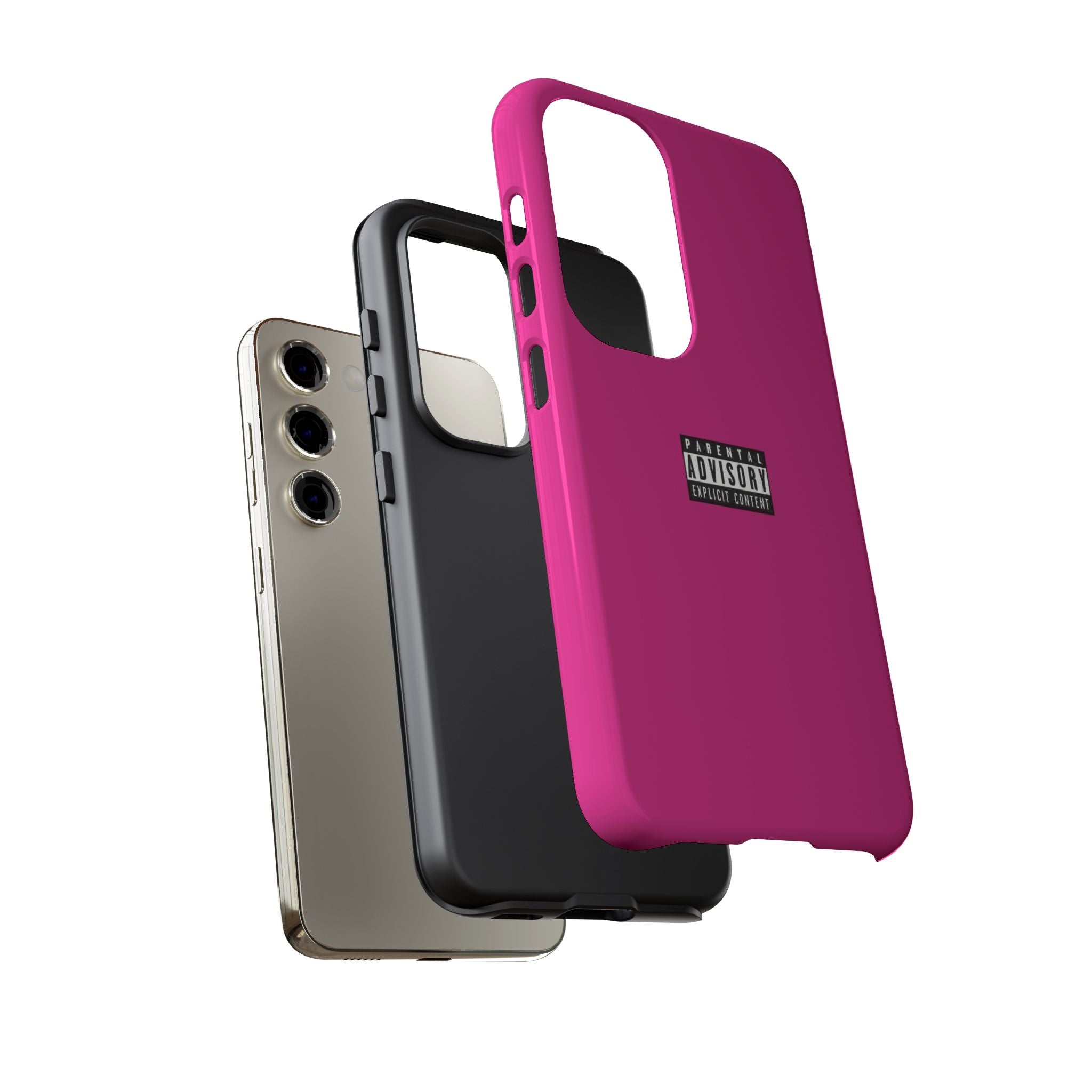 Bold Phone Case, Parental Advisory Phone C'over, Trendy Tech Accessory, Unique Gift for Teens, Vibrant Phone Protection