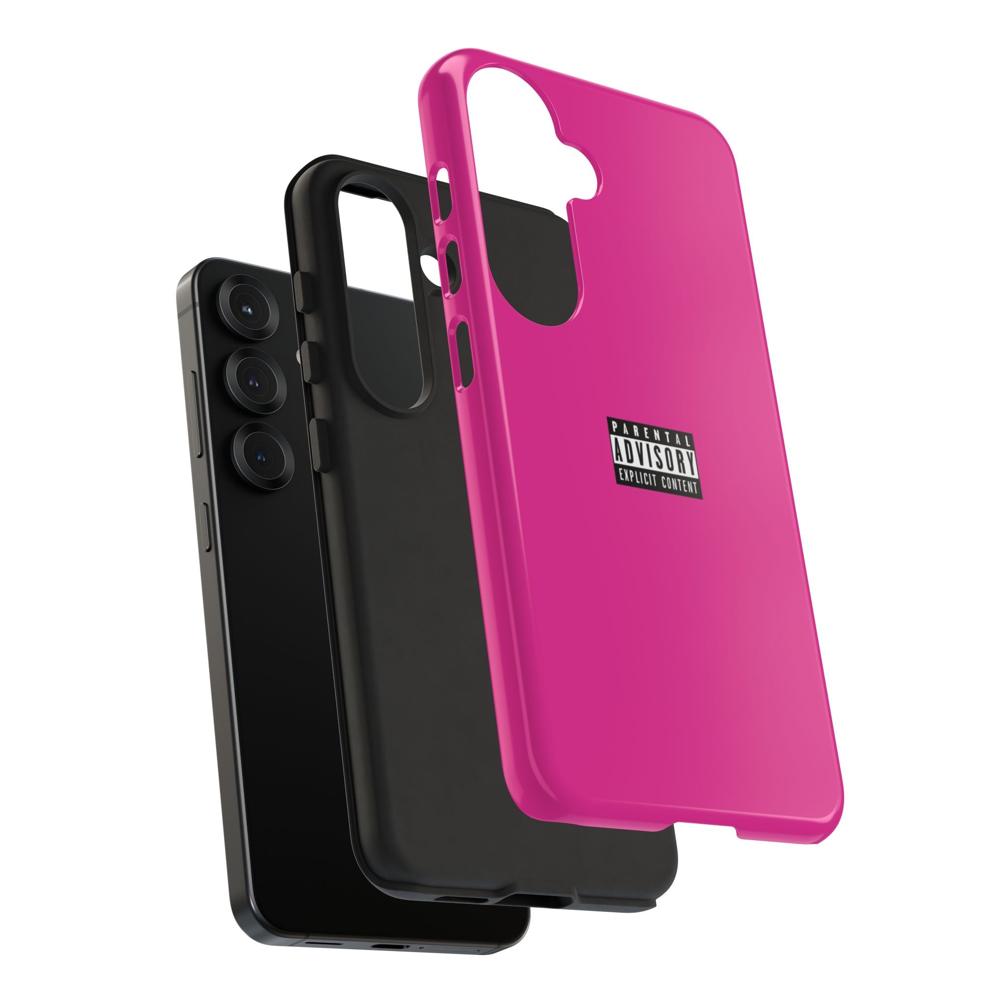 Bold Phone Case, Parental Advisory Phone C'over, Trendy Tech Accessory, Unique Gift for Teens, Vibrant Phone Protection