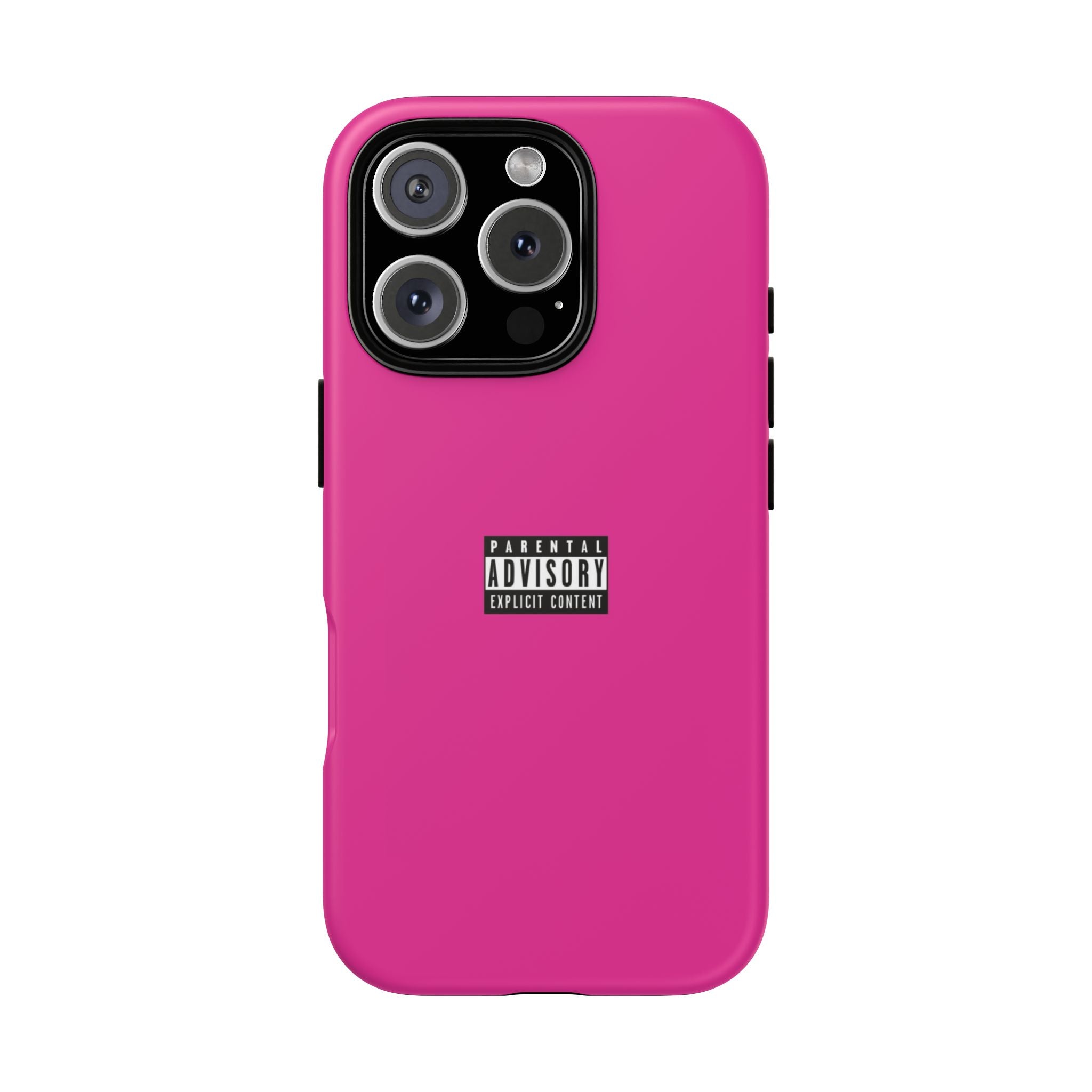 Bold Phone Case, Parental Advisory Phone C'over, Trendy Tech Accessory, Unique Gift for Teens, Vibrant Phone Protection