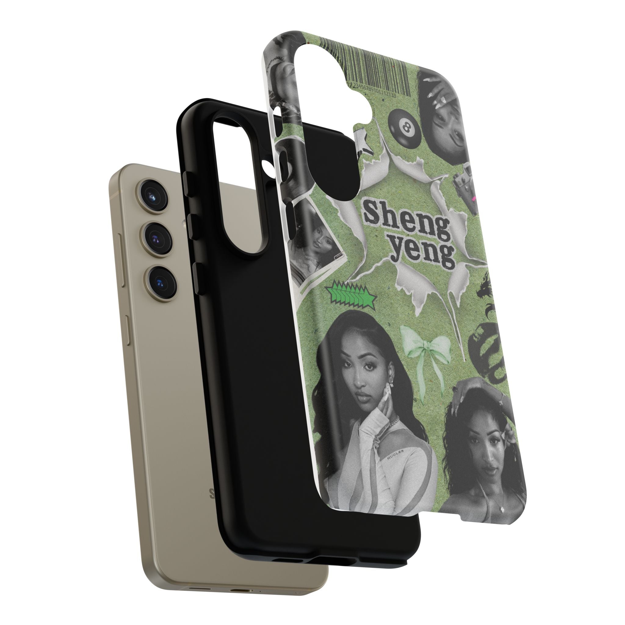 Trendy Phone Case with Unique Black and Green Design, Artistic Phone Cover, Customizable Phone Shell, Vintage Style Case, Gift for [...]
