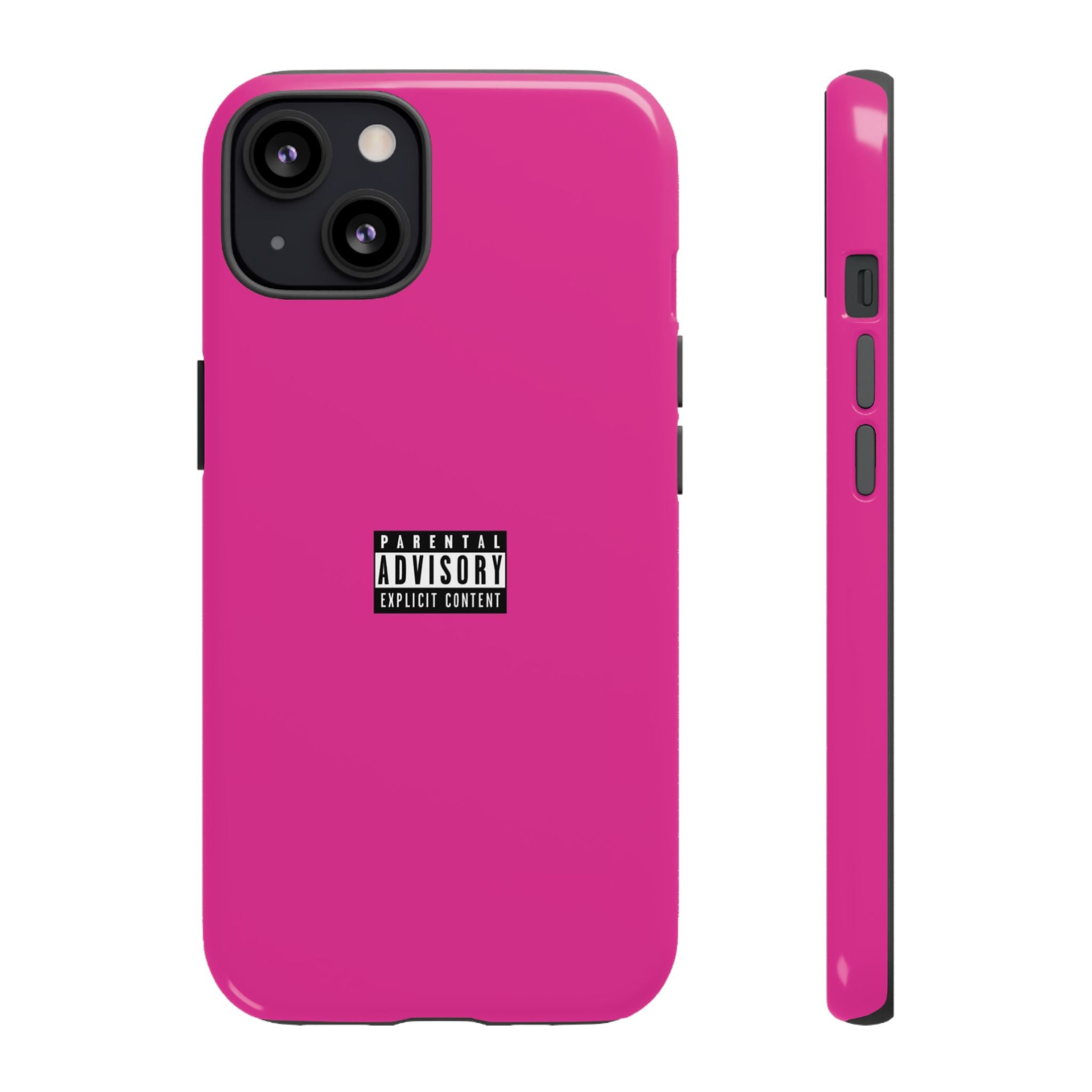 Bold Phone Case, Parental Advisory Phone C'over, Trendy Tech Accessory, Unique Gift for Teens, Vibrant Phone Protection
