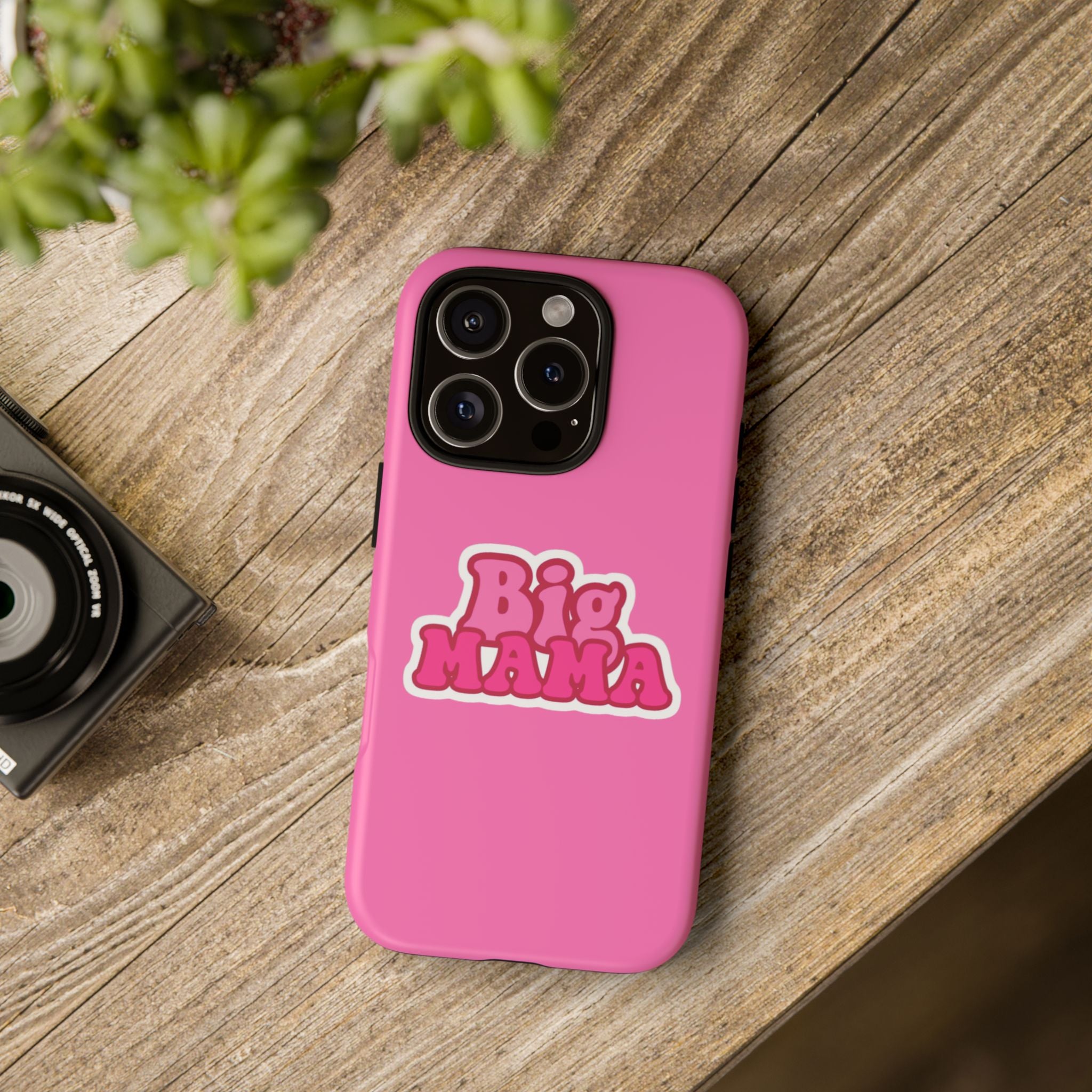 Big Mama Phone Case - Cute Pink Tough Case for Moms, Fun Gift for Mother's Day, Stylish Phone Cover, Unique Smartphone Accessory