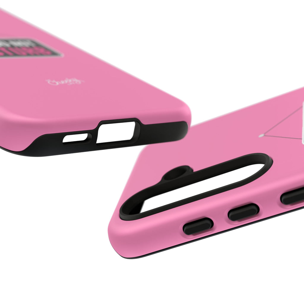 Do Not Disturb Phone Case, Cute Tough Case, Gift for Her, Motivational Tech Accessory, Pink Phone Cover with Attitude
