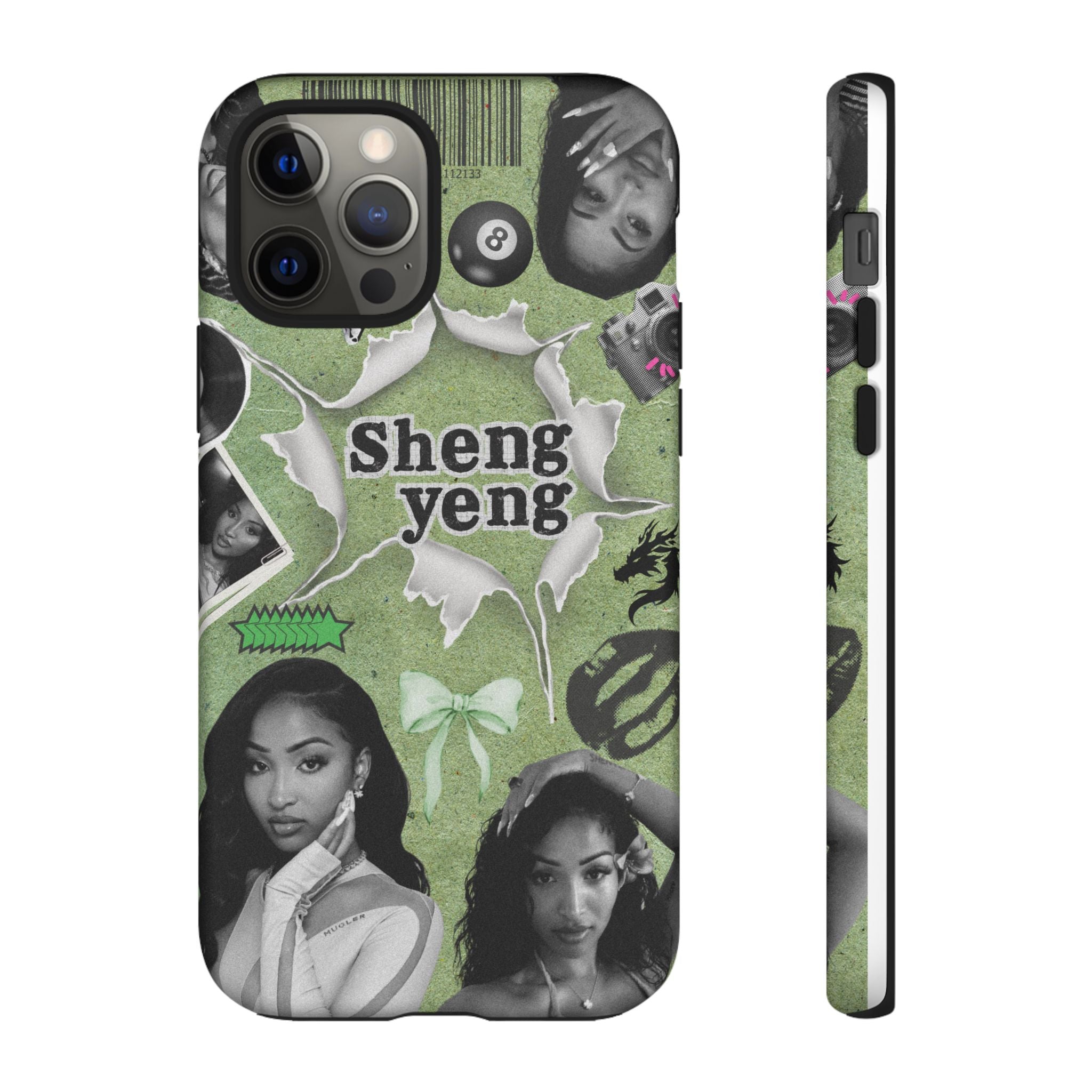 Trendy Phone Case with Unique Black and Green Design, Artistic Phone Cover, Customizable Phone Shell, Vintage Style Case, Gift for [...]