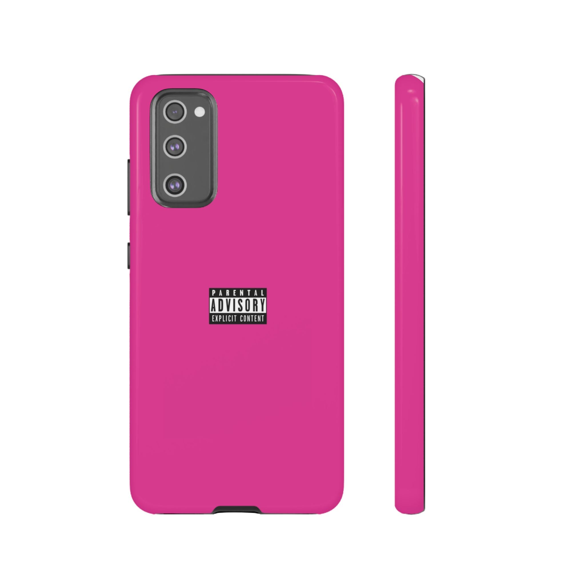 Bold Phone Case, Parental Advisory Phone C'over, Trendy Tech Accessory, Unique Gift for Teens, Vibrant Phone Protection