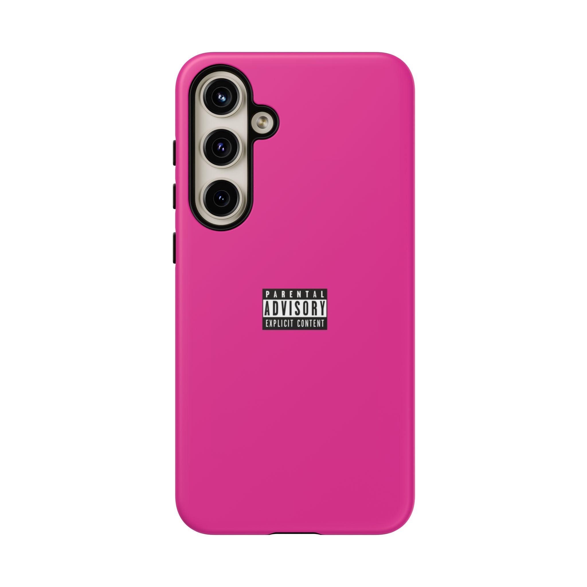 Bold Phone Case, Parental Advisory Phone C'over, Trendy Tech Accessory, Unique Gift for Teens, Vibrant Phone Protection