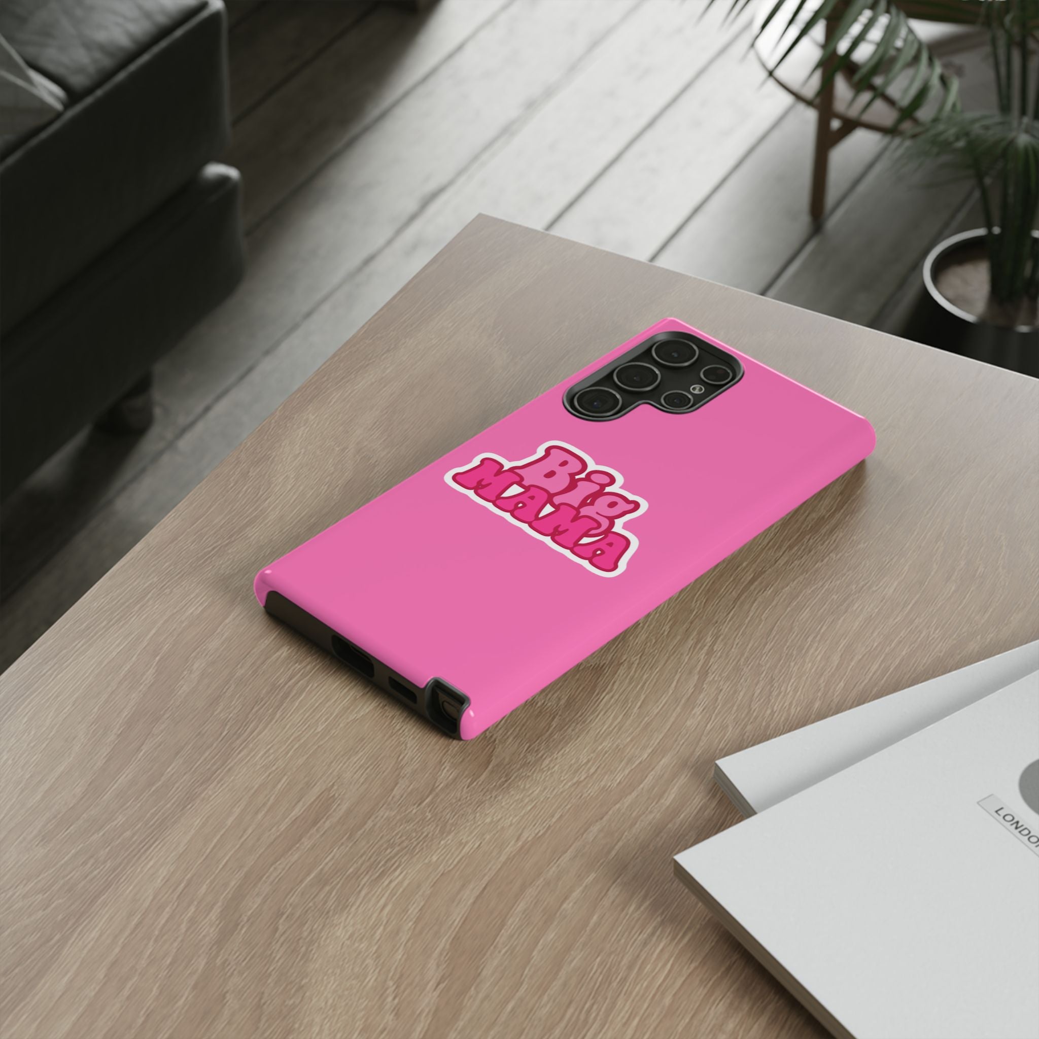 Big Mama Phone Case - Cute Pink Tough Case for Moms, Fun Gift for Mother's Day, Stylish Phone Cover, Unique Smartphone Accessory