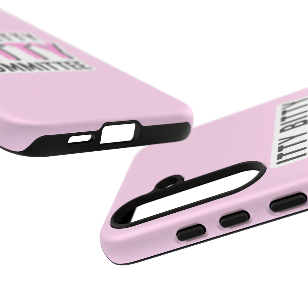 Pink Phone Case with Itty Bitty Titty Committee Design, Funny Phone Cover, Gift for Her, Cute Cellphone Case, Quirky Accessory