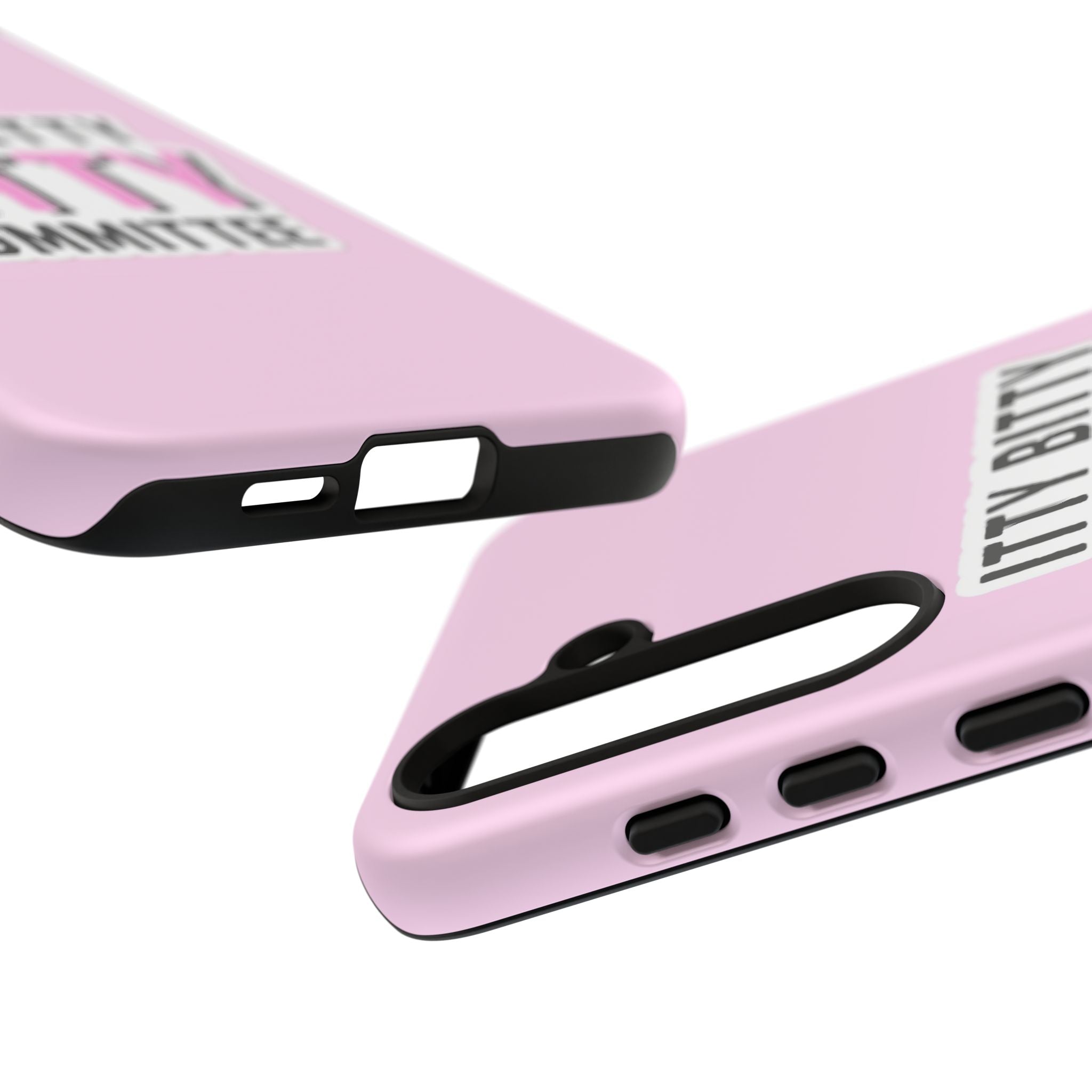 Pink Phone Case with Itty Bitty Titty Committee Design, Funny Phone Cover, Gift for Her, Cute Cellphone Case, Quirky Accessory